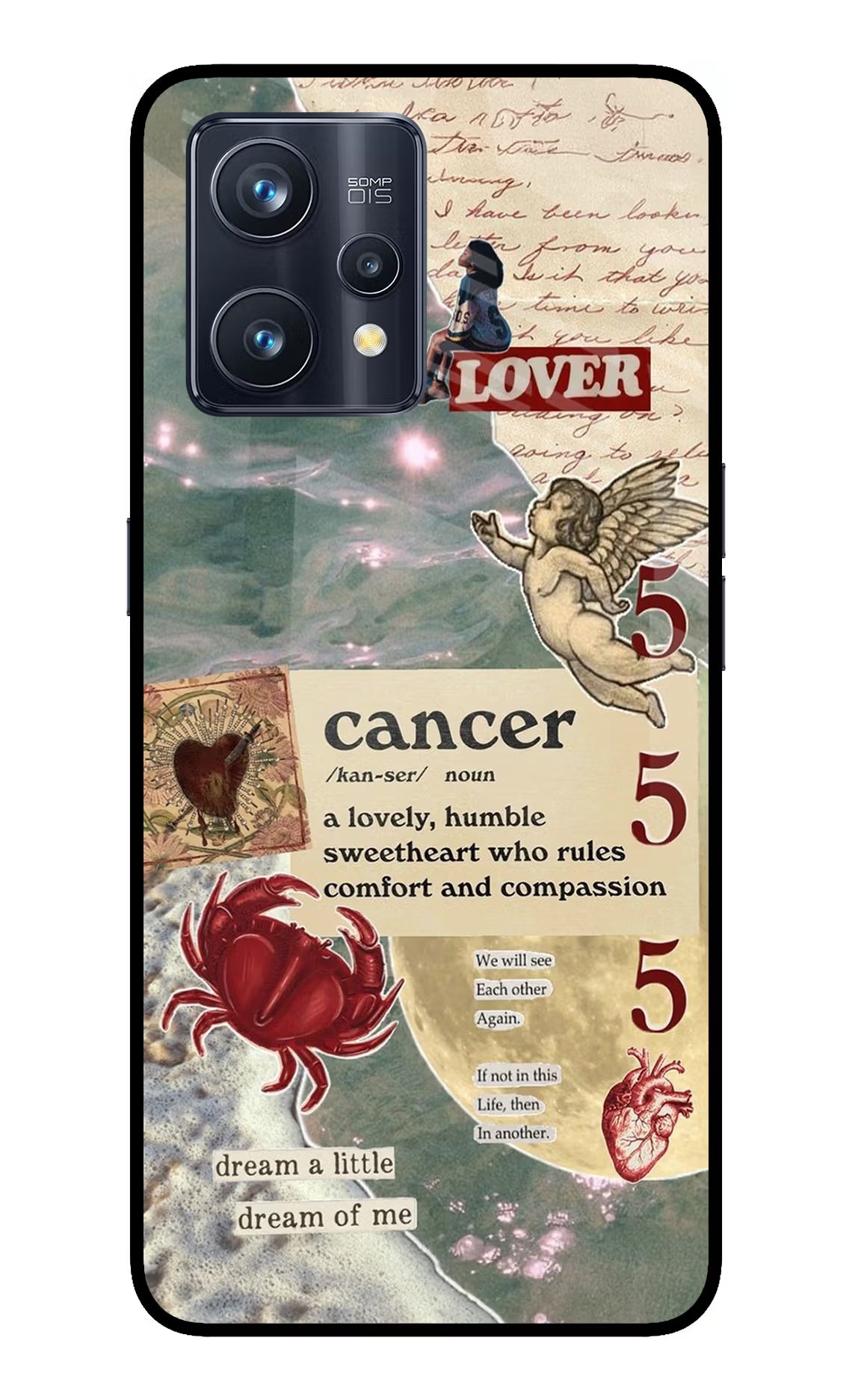Cancer Zodiac Realme 9 Pro+ 5G Glass Case - Cancer Zodiac Realme 9 Pro+ 5G Glass Case Cancer Zodiac Realme 9 Pro+ 5G Glass Case