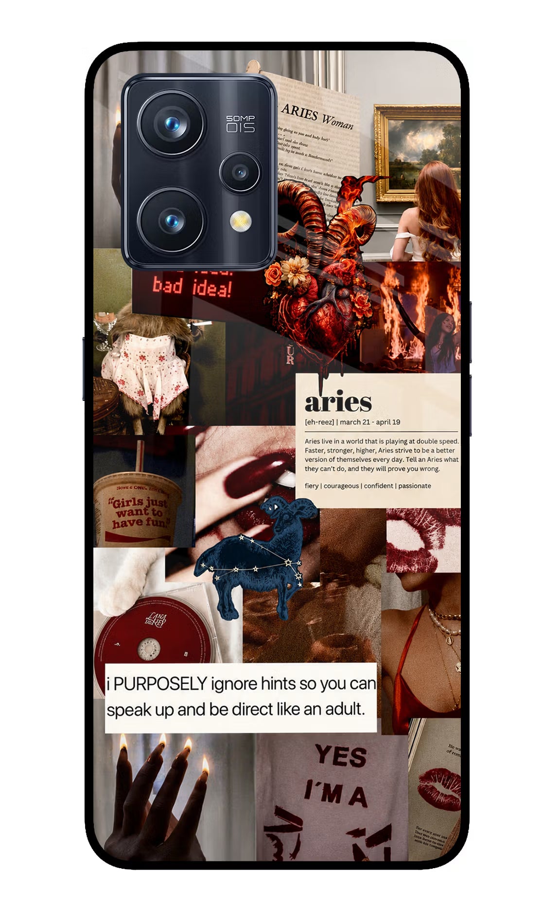 Zodiac Aries Realme 9 Pro+ 5G Glass Case - Zodiac Aries Realme 9 Pro+ 5G Glass Case Zodiac Aries Realme 9 Pro+ 5G Glass Case