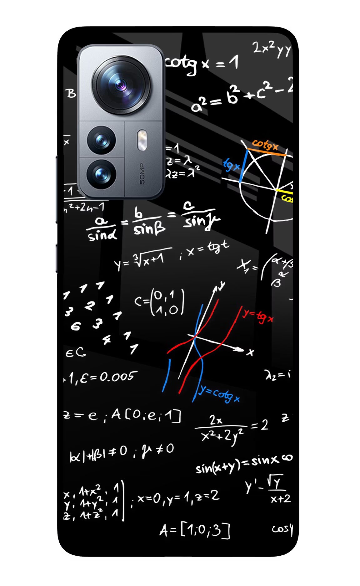 Mathematics Formula Mi 12 Pro 5G Glass Case - Mathematics Formula Mi 12 Pro 5G Glass Case Mathematics Formula Mi 12 Pro 5G Glass Case