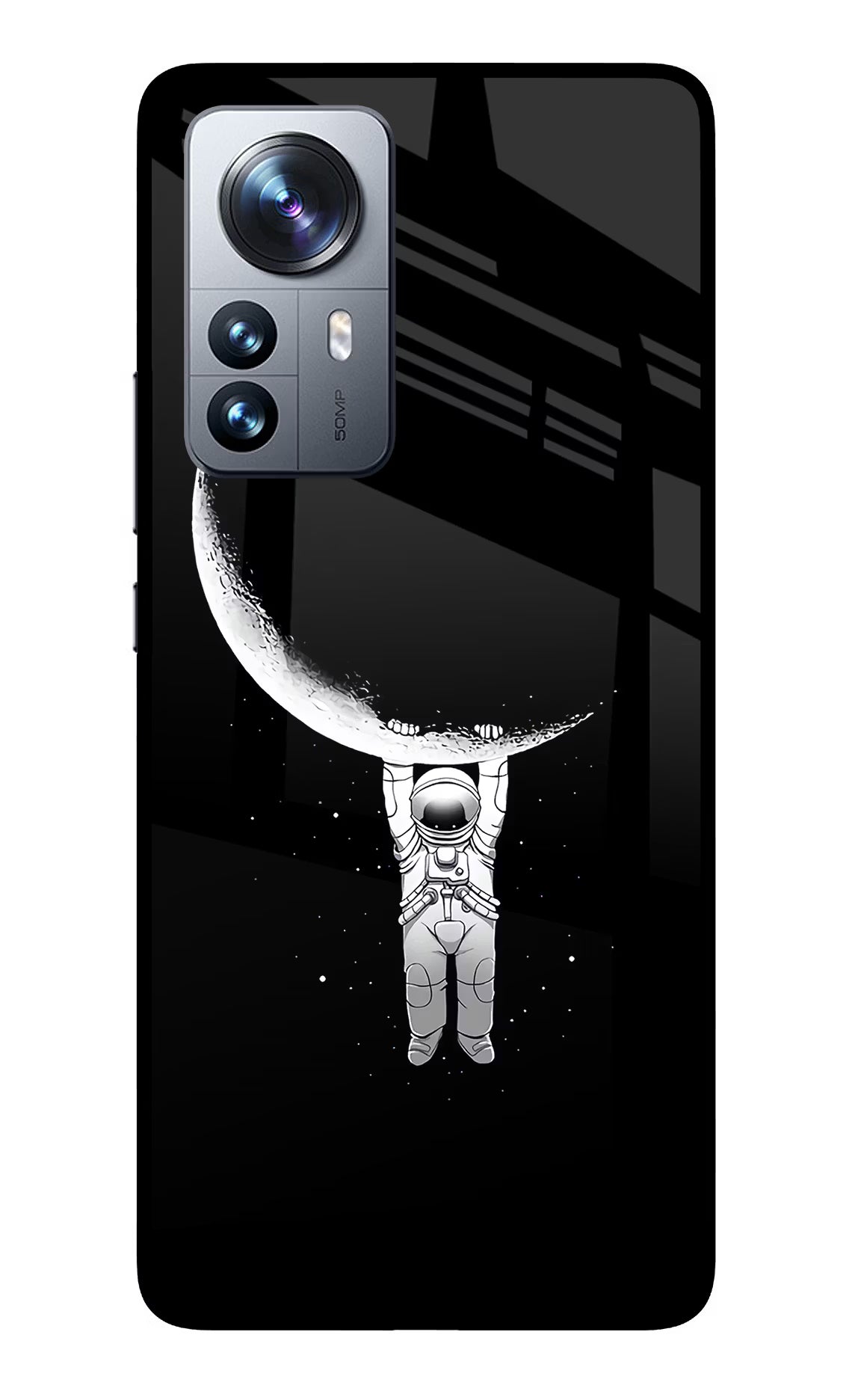 Moon Space Mi 12 Pro 5G Glass Case - Moon Space Mi 12 Pro 5G Glass Case Moon Space Mi 12 Pro 5G Glass Case