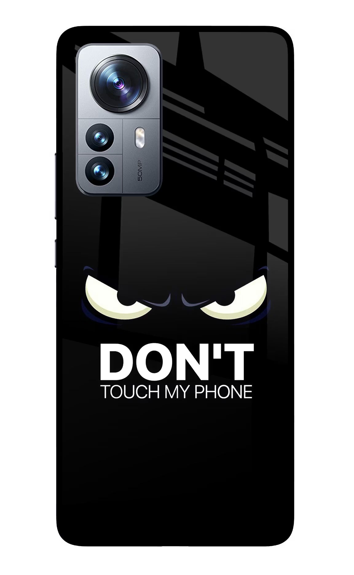 Don'T Touch My Phone Mi 12 Pro 5G Back Cover - Don'T Touch My Phone Mi 12 Pro 5G Glass Case Back Cover by Casekaro Don'T Touch My Phone Mi 12 Pro 5G Glass Case Back Cover by Casekaro