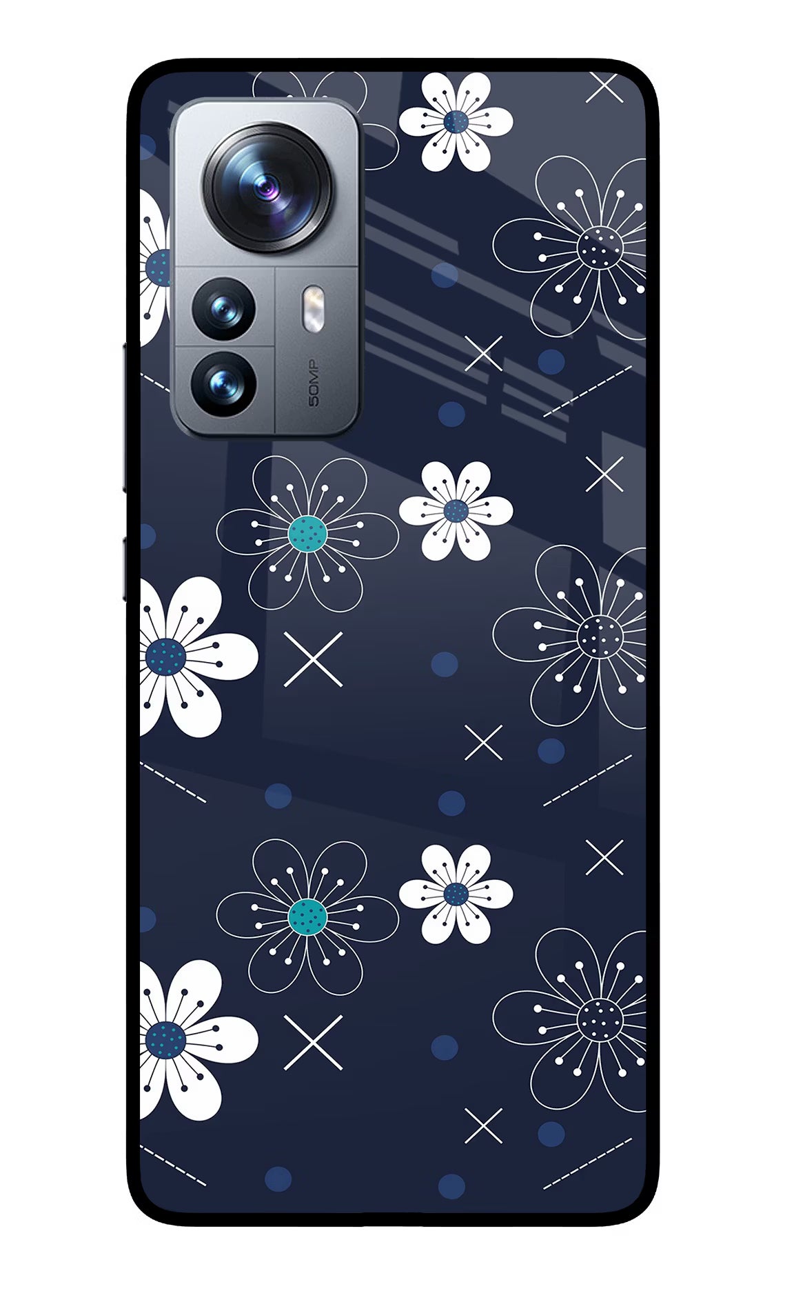 Flowers Mi 12 Pro 5G Glass Case - Flowers Mi 12 Pro 5G Glass Case Flowers Mi 12 Pro 5G Glass Case