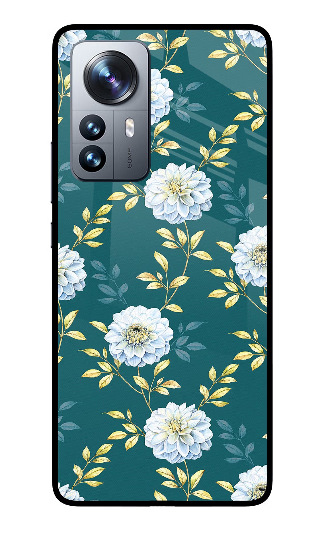 Flowers Mi 12 Pro 5G Glass Case - Flowers Mi 12 Pro 5G Glass Case Flowers Mi 12 Pro 5G Glass Case