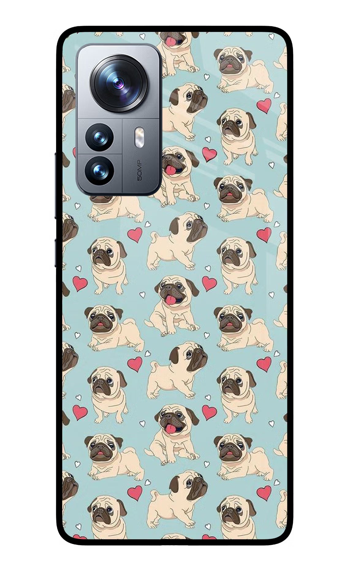 Pug Dog Mi 12 Pro 5G Glass Case - Pug Dog Mi 12 Pro 5G Glass Case Pug Dog Mi 12 Pro 5G Glass Case