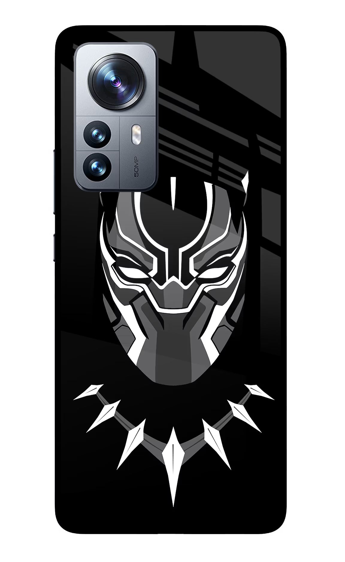 Black Panther Mi 12 Pro 5G Back Cover - Black Panther Mi 12 Pro 5G Glass Case Back Cover by Casekaro Black Panther Mi 12 Pro 5G Glass Case Back Cover by Casekaro