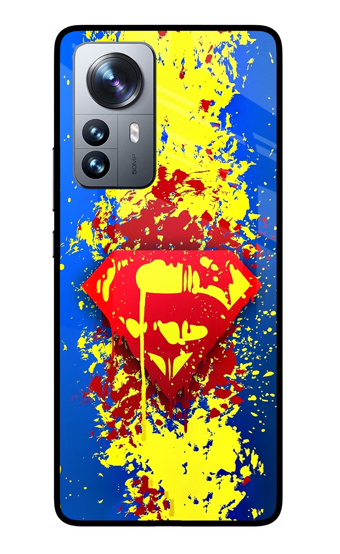 Superman logo Mi 12 Pro 5G Glass Case - Superman logo Mi 12 Pro 5G Glass Case Superman logo Mi 12 Pro 5G Glass Case
