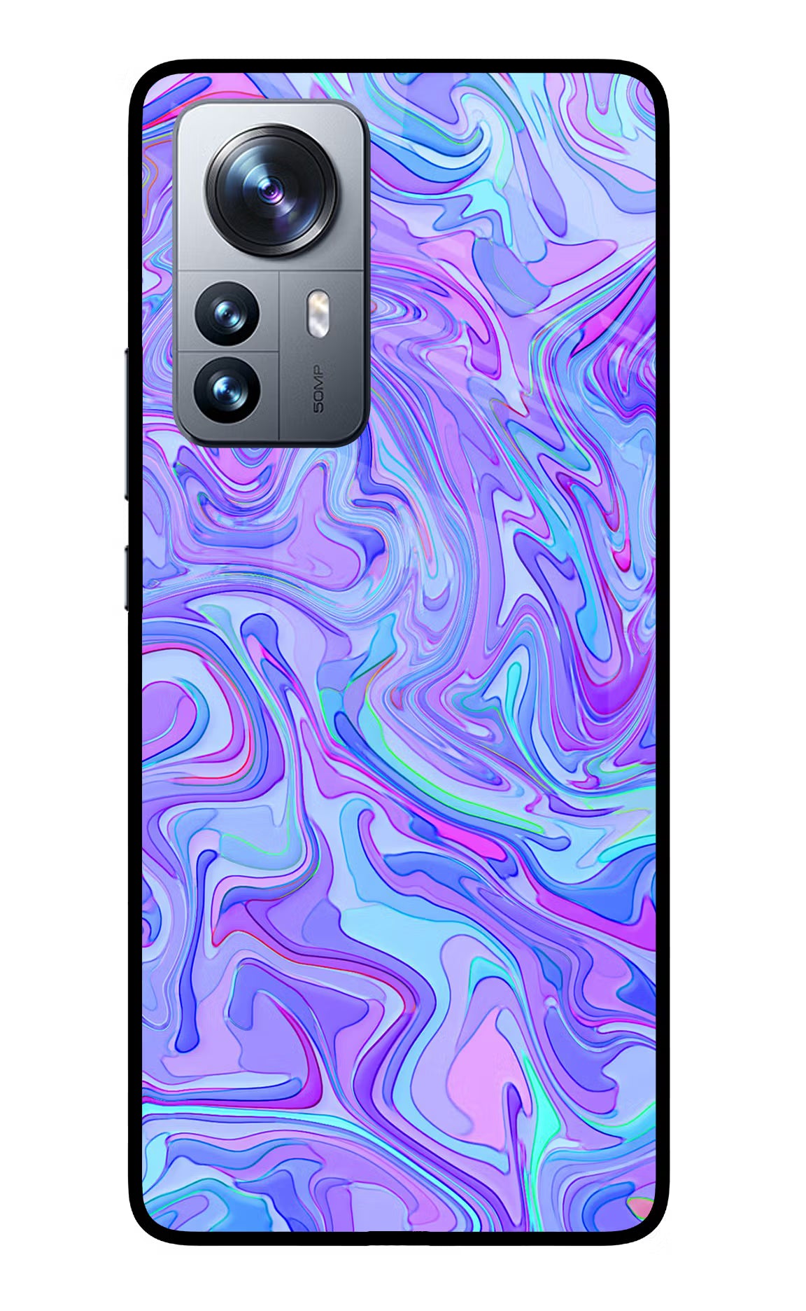 Glitter Mi 12 Pro 5G Back Cover - Glitter Mi 12 Pro 5G Glass Case Back Cover by Casekaro Glitter Mi 12 Pro 5G Glass Case Back Cover by Casekaro