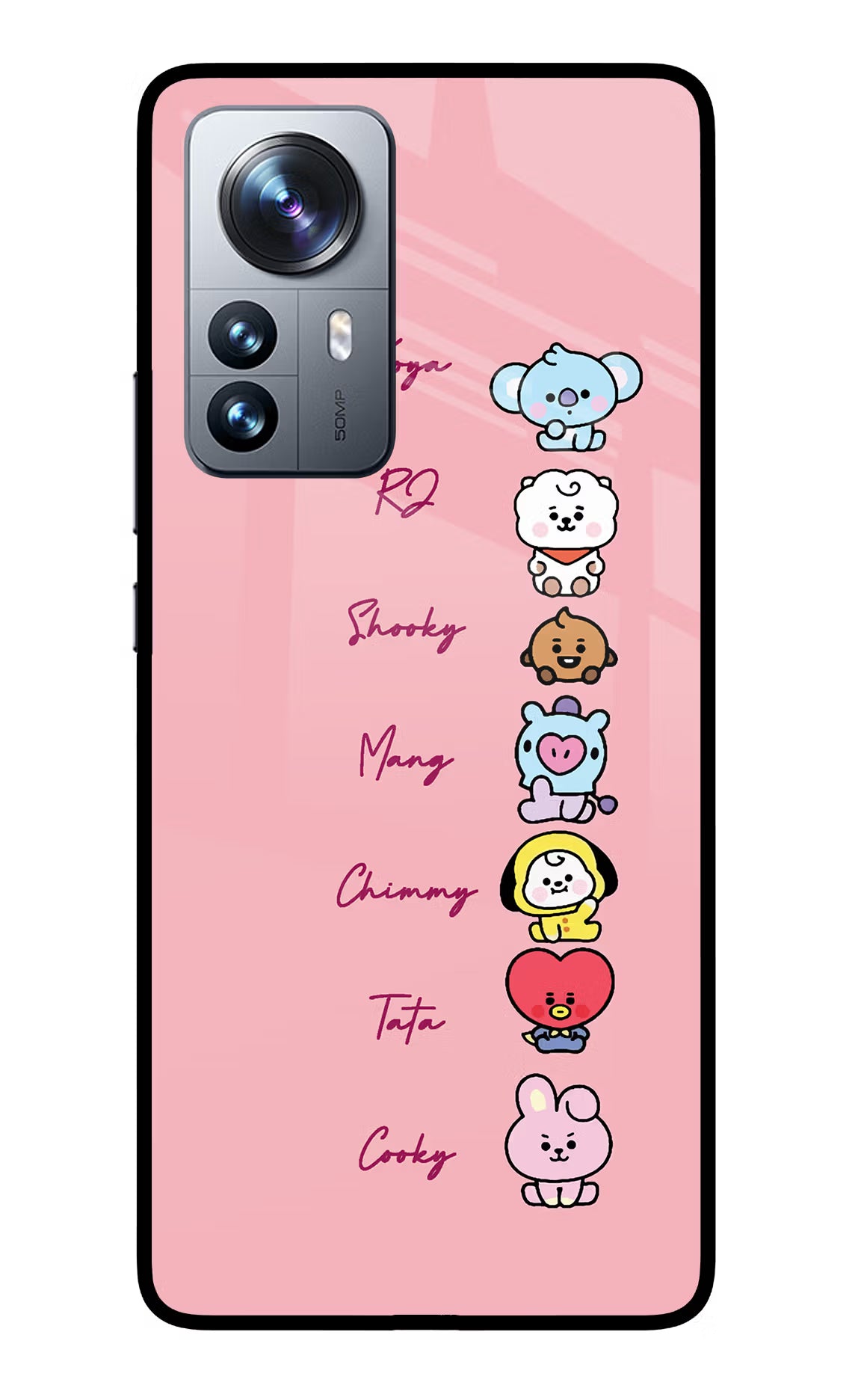BTS names Mi 12 Pro 5G Glass Case - BTS names Mi 12 Pro 5G Glass Case BTS names Mi 12 Pro 5G Glass Case