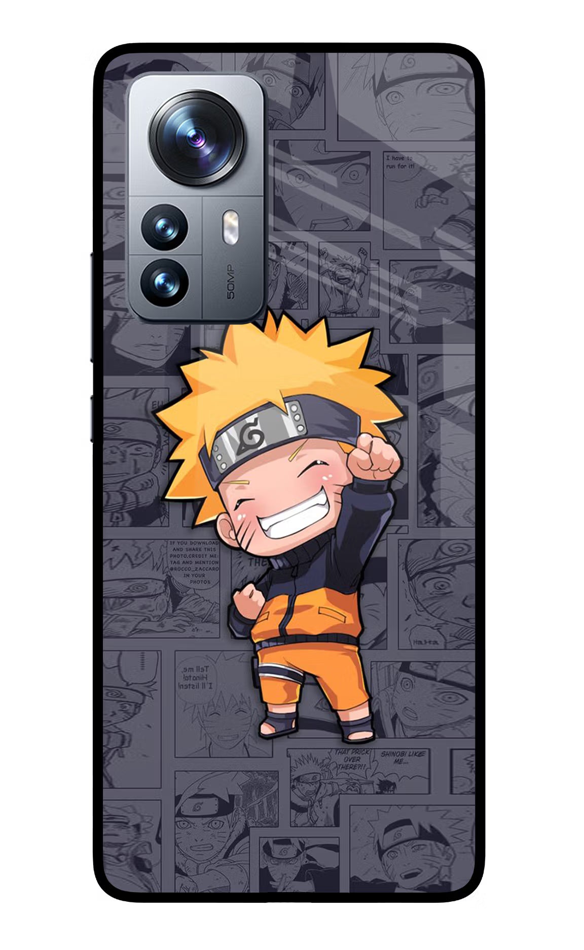 Chota Naruto Mi 12 Pro 5G Back Cover - Chota Naruto Mi 12 Pro 5G Glass Case Back Cover by Casekaro Chota Naruto Mi 12 Pro 5G Glass Case Back Cover by Casekaro