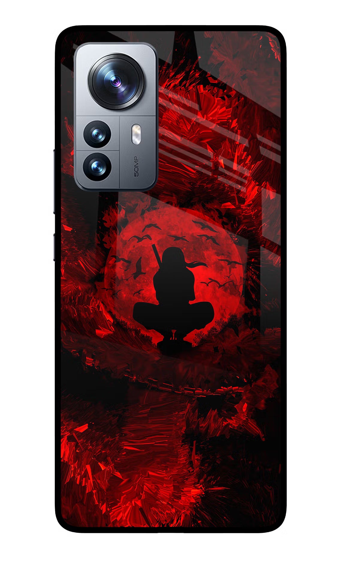 Itachi Uchiha Mi 12 Pro 5G Back Cover - Itachi Uchiha Mi 12 Pro 5G Glass Case Back Cover by Casekaro Itachi Uchiha Mi 12 Pro 5G Glass Case Back Cover by Casekaro
