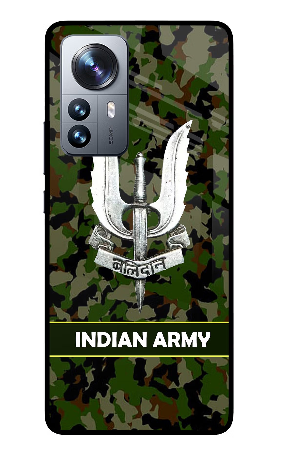 Balidan Indian Logo Mi 12 Pro 5G Glass Case - Balidan Indian Logo Mi 12 Pro 5G Glass Case Balidan Indian Logo Mi 12 Pro 5G Glass Case
