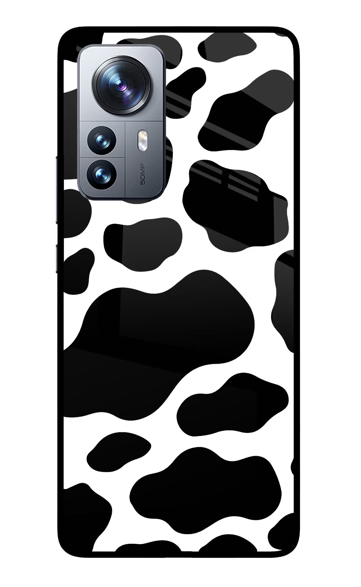 Cow Spots Mi 12 Pro 5G Glass Case - Cow Spots Mi 12 Pro 5G Glass Case Cow Spots Mi 12 Pro 5G Glass Case
