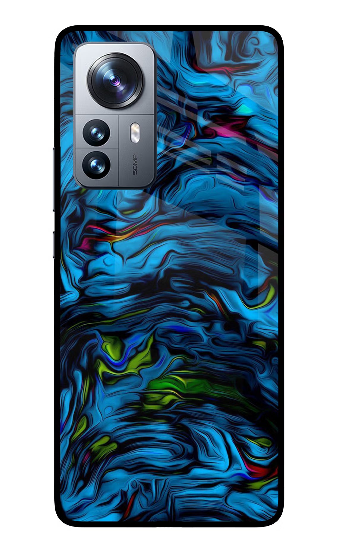Dark Blue Abstract Mi 12 Pro 5G Glass Case - Dark Blue Abstract Mi 12 Pro 5G Glass Case Dark Blue Abstract Mi 12 Pro 5G Glass Case