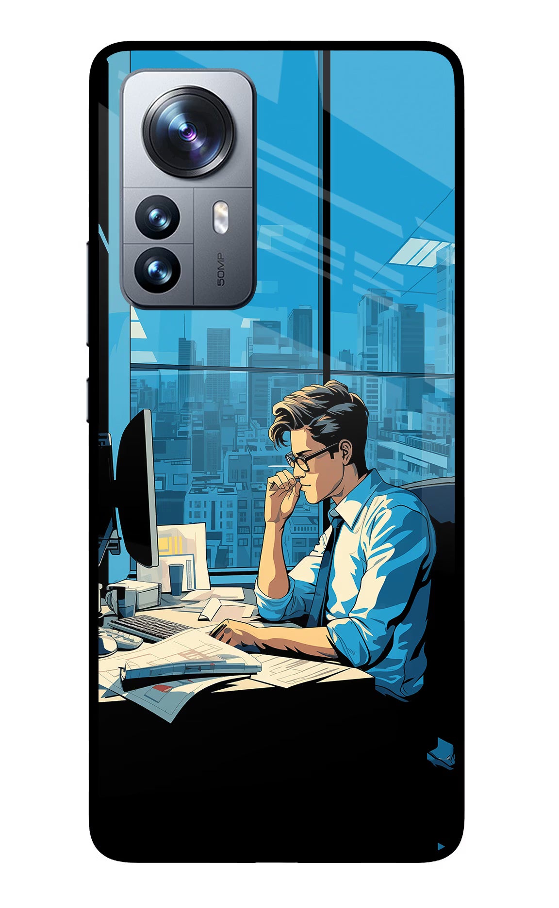 Focused Hustler (AI Generated) Mi 12 Pro 5G Glass Case - Focused Hustler (AI Generated) Mi 12 Pro 5G Glass Case Focused Hustler (AI Generated) Mi 12 Pro 5G Glass Case