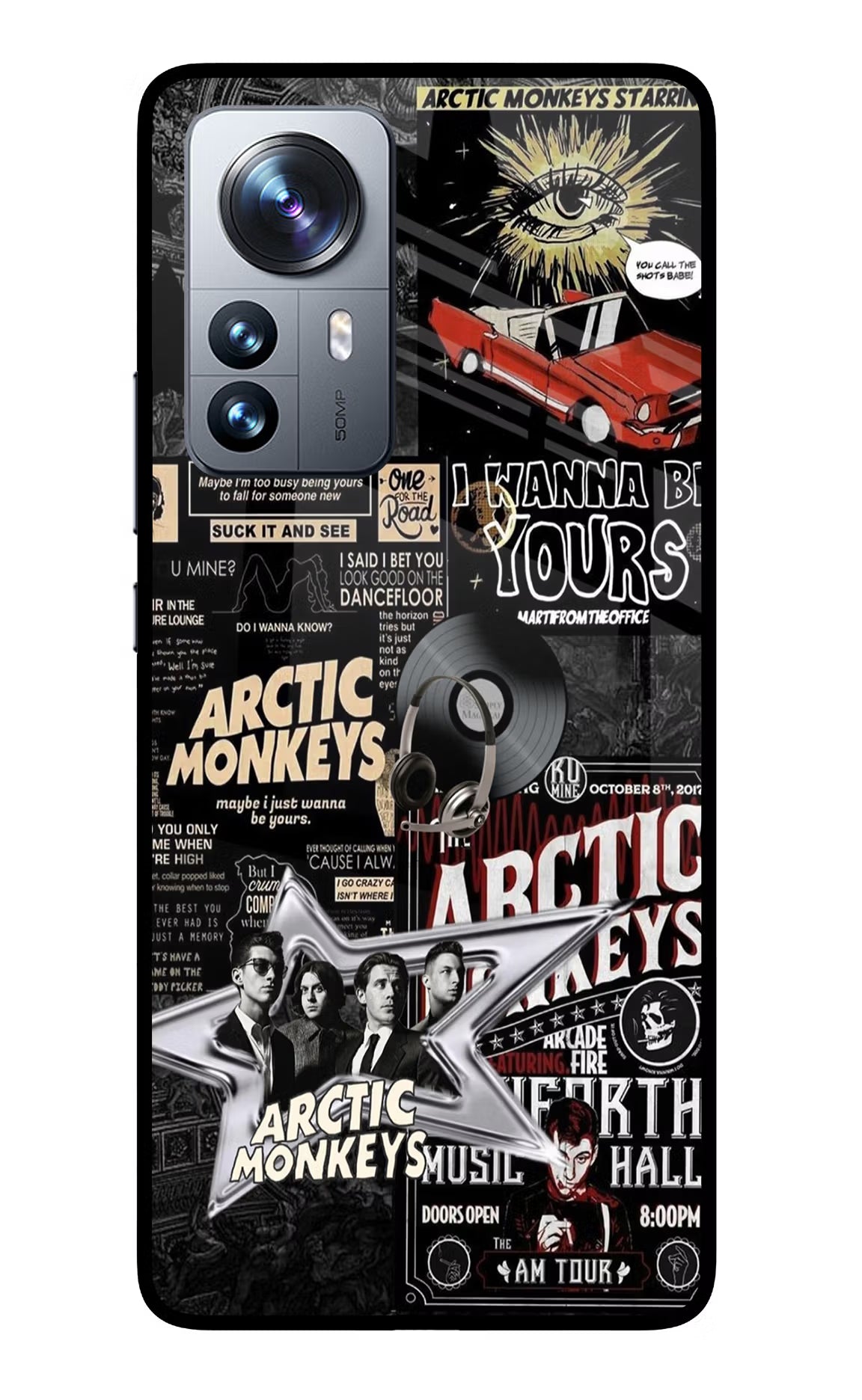 Arctic Monkeys Mi 12 Pro 5G Back Cover - Arctic Monkeys Mi 12 Pro 5G Glass Case Back Cover by Casekaro Arctic Monkeys Mi 12 Pro 5G Glass Case Back Cover by Casekaro