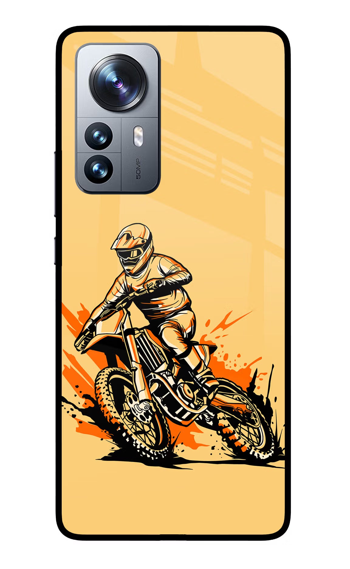 Off-Road Fury Mi 12 Pro 5G Back Cover - Off-Road Fury Mi 12 Pro 5G Glass Case Back Cover by Casekaro Off-Road Fury Mi 12 Pro 5G Glass Case Back Cover by Casekaro