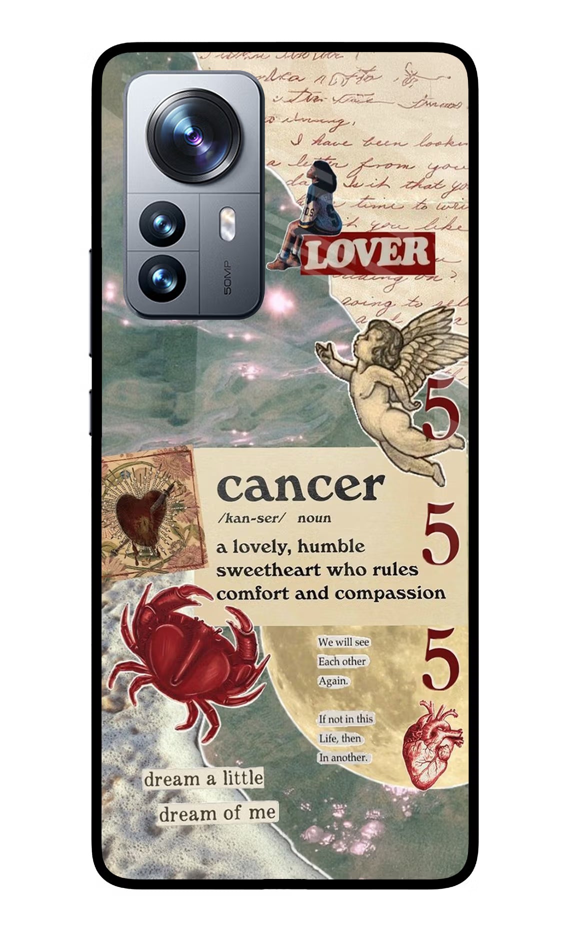 Cancer Zodiac Mi 12 Pro 5G Glass Case - Cancer Zodiac Mi 12 Pro 5G Glass Case Cancer Zodiac Mi 12 Pro 5G Glass Case