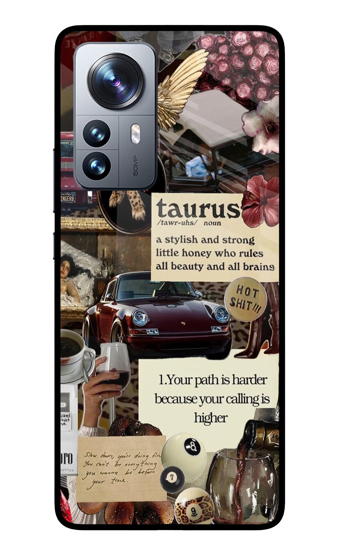 Taurus Zodiac Mi 12 Pro 5G Back Cover - Taurus Zodiac Mi 12 Pro 5G Glass Case Back Cover by Casekaro Taurus Zodiac Mi 12 Pro 5G Glass Case Back Cover by Casekaro