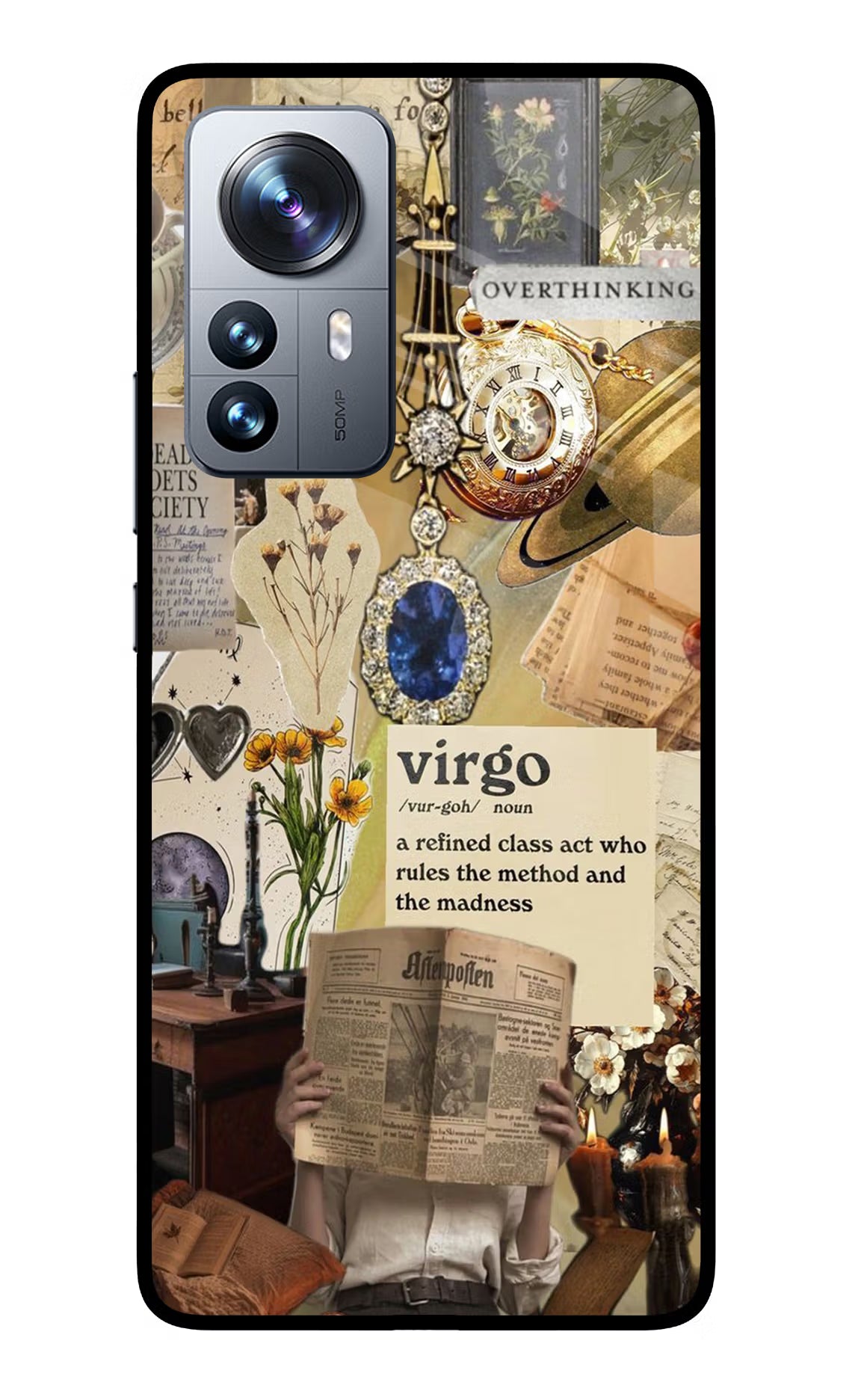 Virgo Zodiac Mi 12 Pro 5G Back Cover - Virgo Zodiac Mi 12 Pro 5G Glass Case Back Cover by Casekaro Virgo Zodiac Mi 12 Pro 5G Glass Case Back Cover by Casekaro
