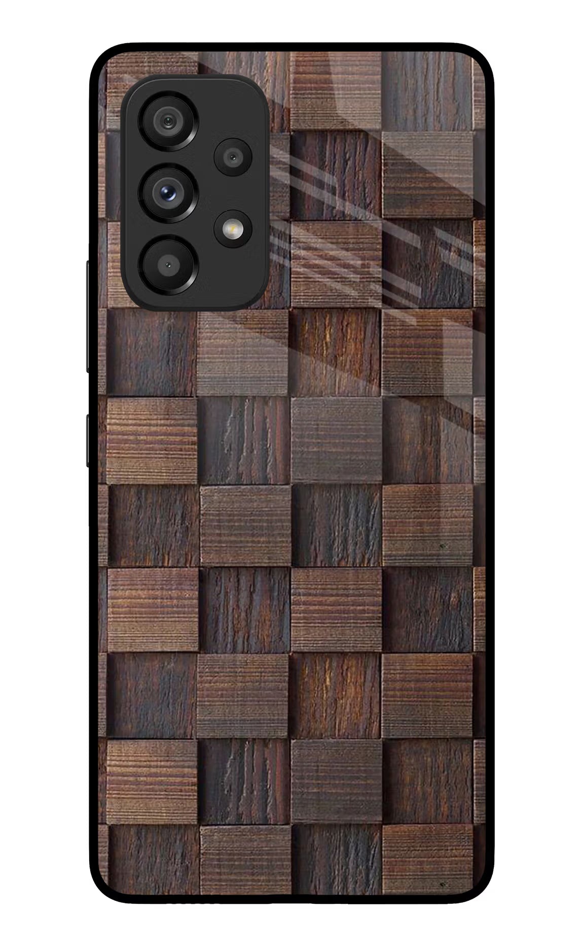 Wooden Cube Design Samsung A53 5G Glass Case - Wooden Cube Design Samsung A53 5G Glass Case Wooden Cube Design Samsung A53 5G Glass Case