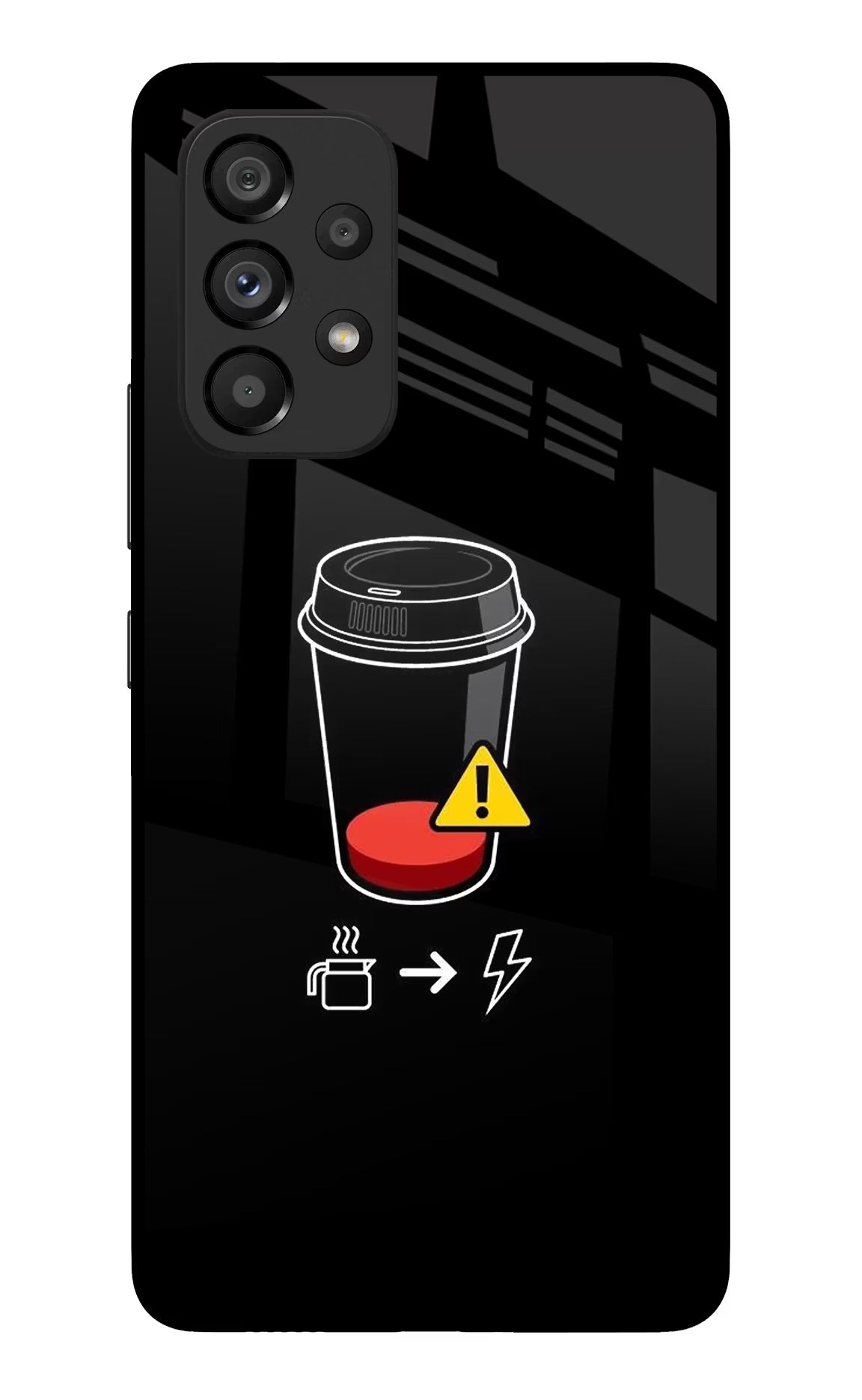 Coffee Samsung A53 5G Glass Case - Coffee Samsung A53 5G Glass Case Coffee Samsung A53 5G Glass Case