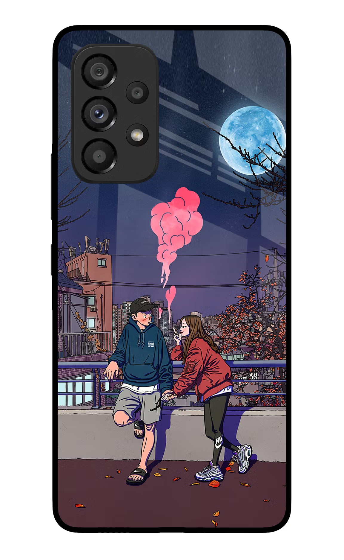 Chilling Couple Samsung A53 5G Glass Case - Chilling Couple Samsung A53 5G Glass Case Chilling Couple Samsung A53 5G Glass Case