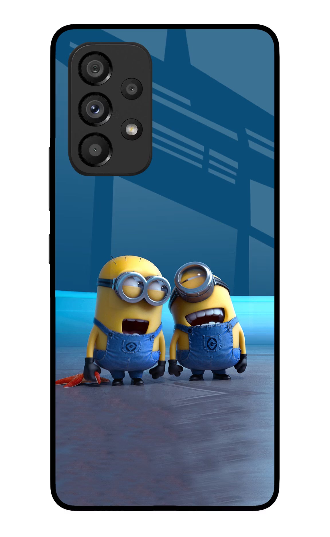 Minion Laughing Samsung A53 5G Glass Case - Minion Laughing Samsung A53 5G Glass Case Minion Laughing Samsung A53 5G Glass Case