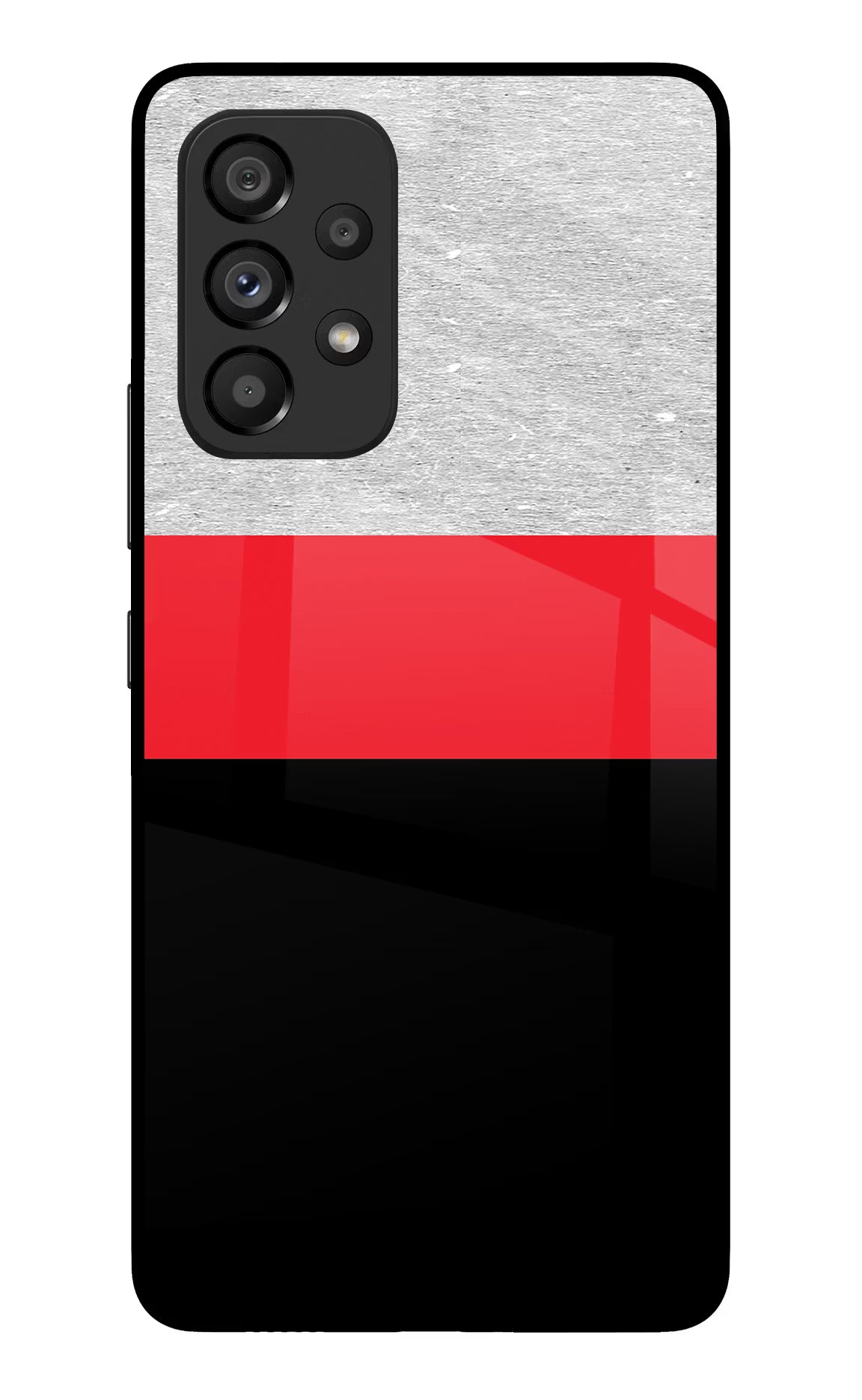 Tri Color Pattern Samsung A53 5G Glass Case - Tri Color Pattern Samsung A53 5G Glass Case Tri Color Pattern Samsung A53 5G Glass Case
