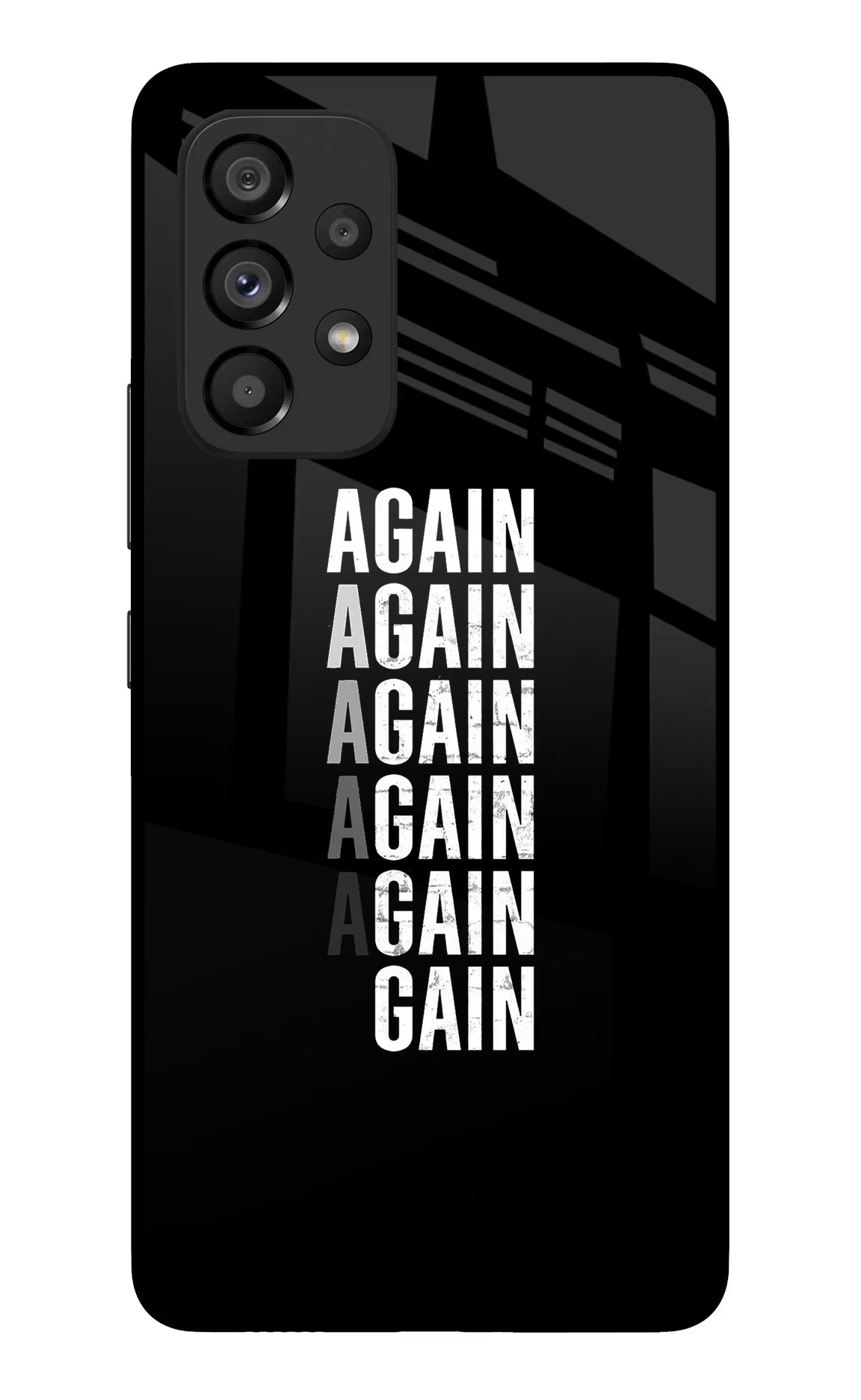 Again Again Gain Samsung A53 5G Glass Case - Again Again Gain Samsung A53 5G Glass Case Again Again Gain Samsung A53 5G Glass Case