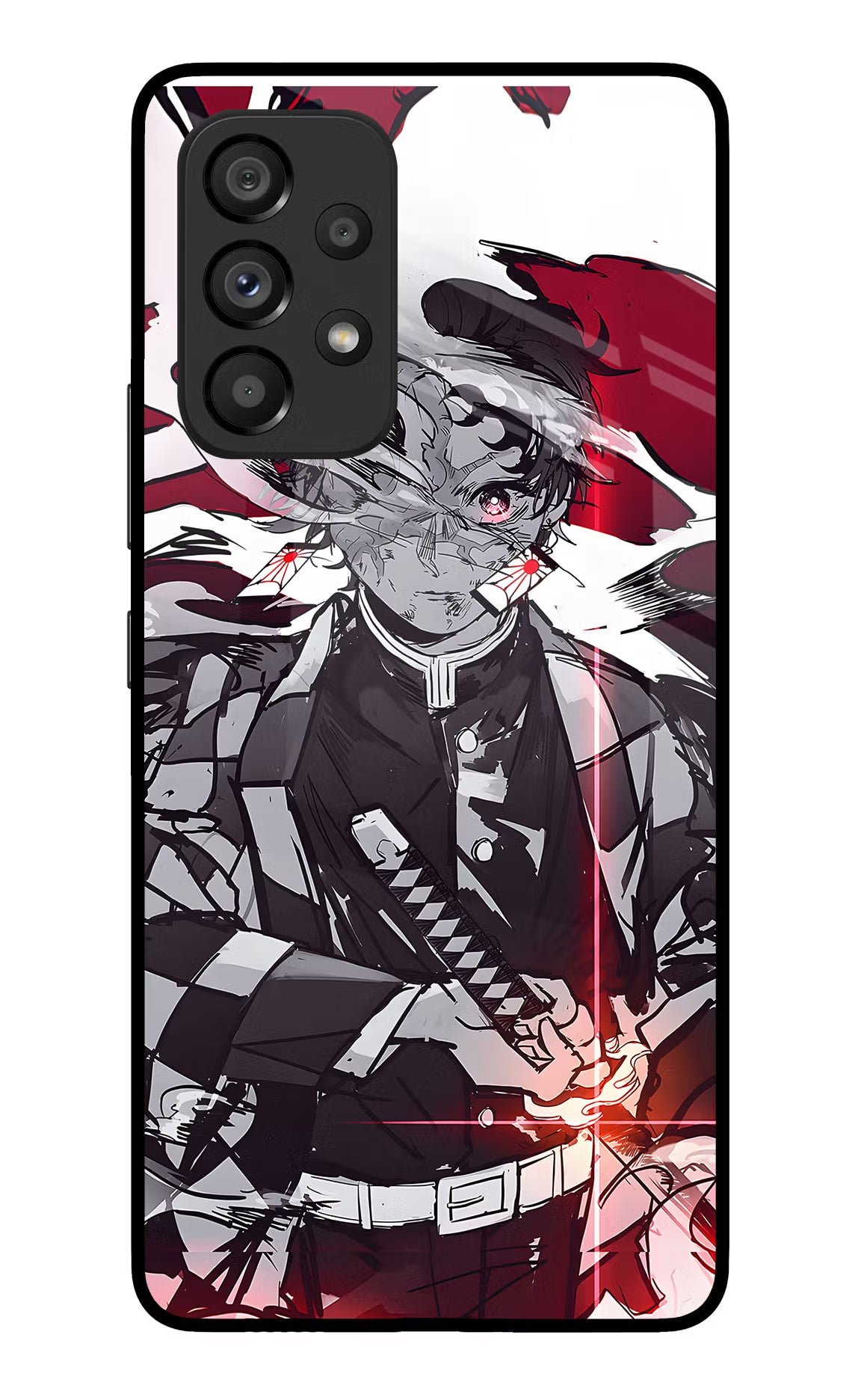 Demon Slayer Samsung A53 5G Glass Case - Demon Slayer Samsung A53 5G Glass Case Demon Slayer Samsung A53 5G Glass Case