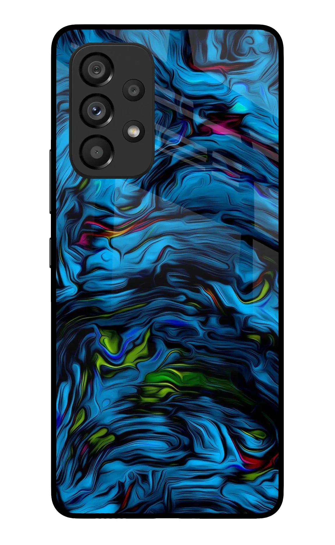 Dark Blue Abstract Samsung A53 5G Glass Case - Dark Blue Abstract Samsung A53 5G Glass Case Dark Blue Abstract Samsung A53 5G Glass Case