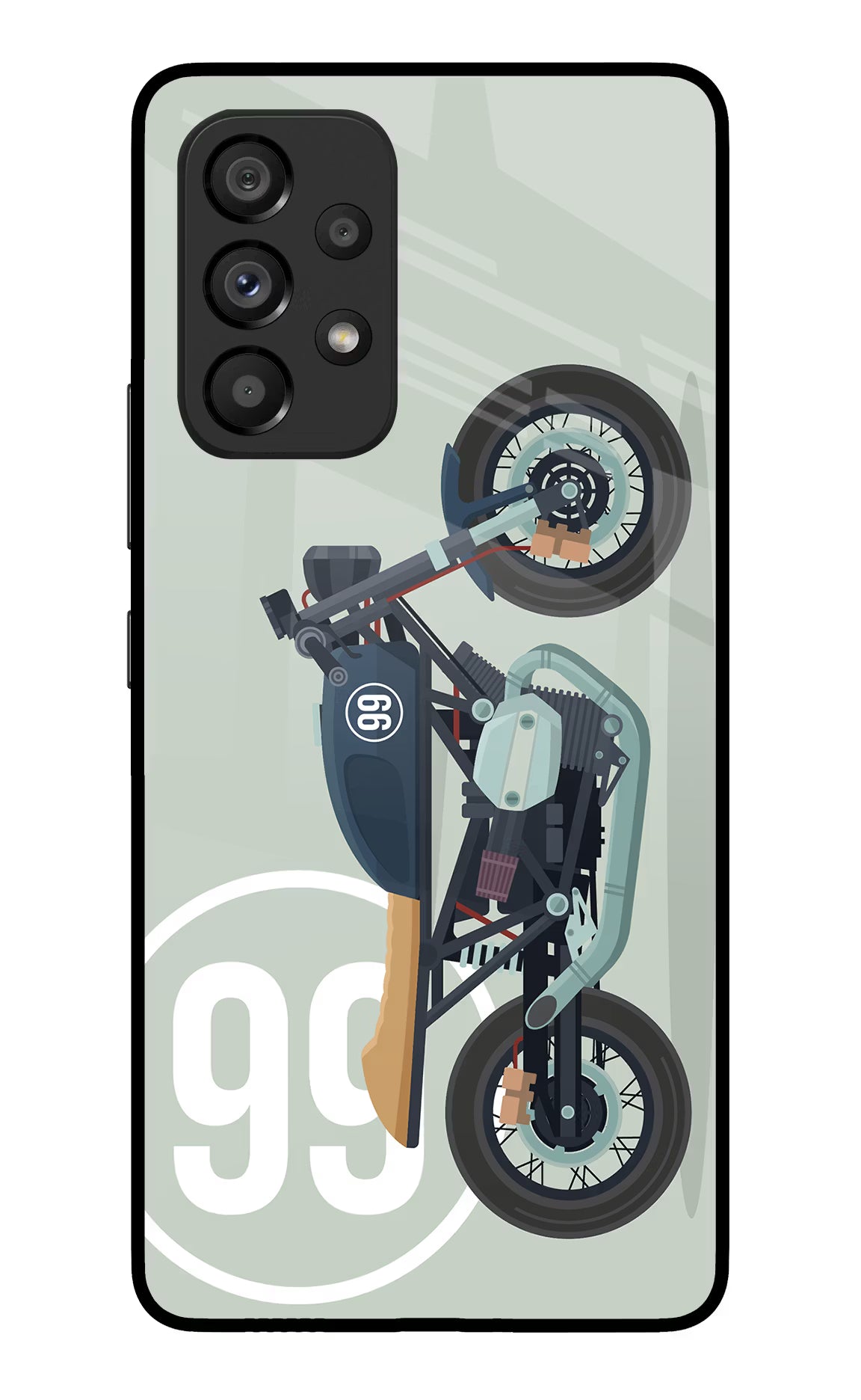 Classic Cafe Racer 99 Samsung A53 5G Glass Case - Classic Cafe Racer 99 Samsung A53 5G Glass Case Classic Cafe Racer 99 Samsung A53 5G Glass Case