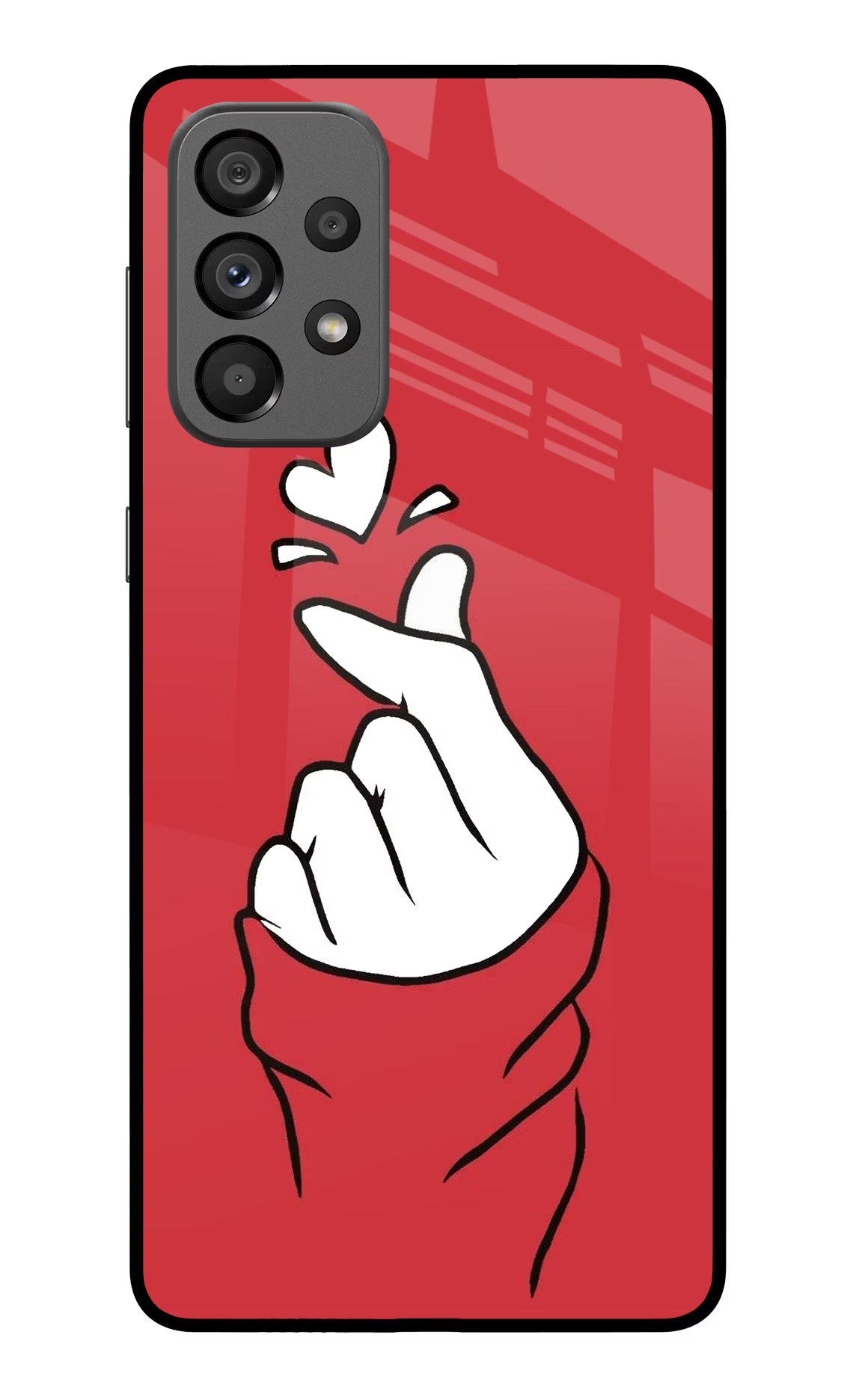 Korean Love Sign Samsung A73 5G Glass Case - Korean Love Sign Samsung A73 5G Glass Case Korean Love Sign Samsung A73 5G Glass Case