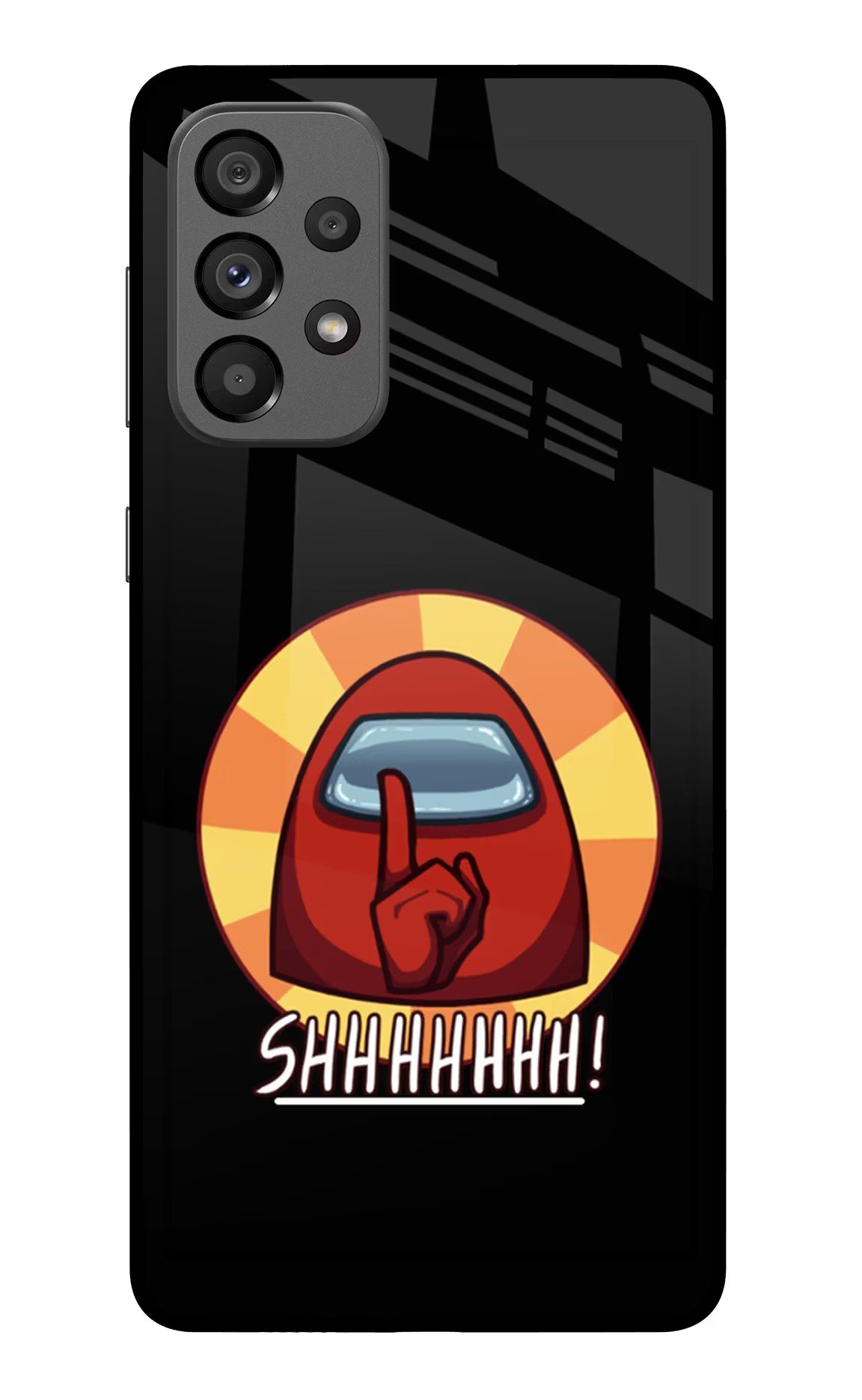 Among Us Shhh! Samsung A73 5G Glass Case - Among Us Shhh! Samsung A73 5G Glass Case Among Us Shhh! Samsung A73 5G Glass Case