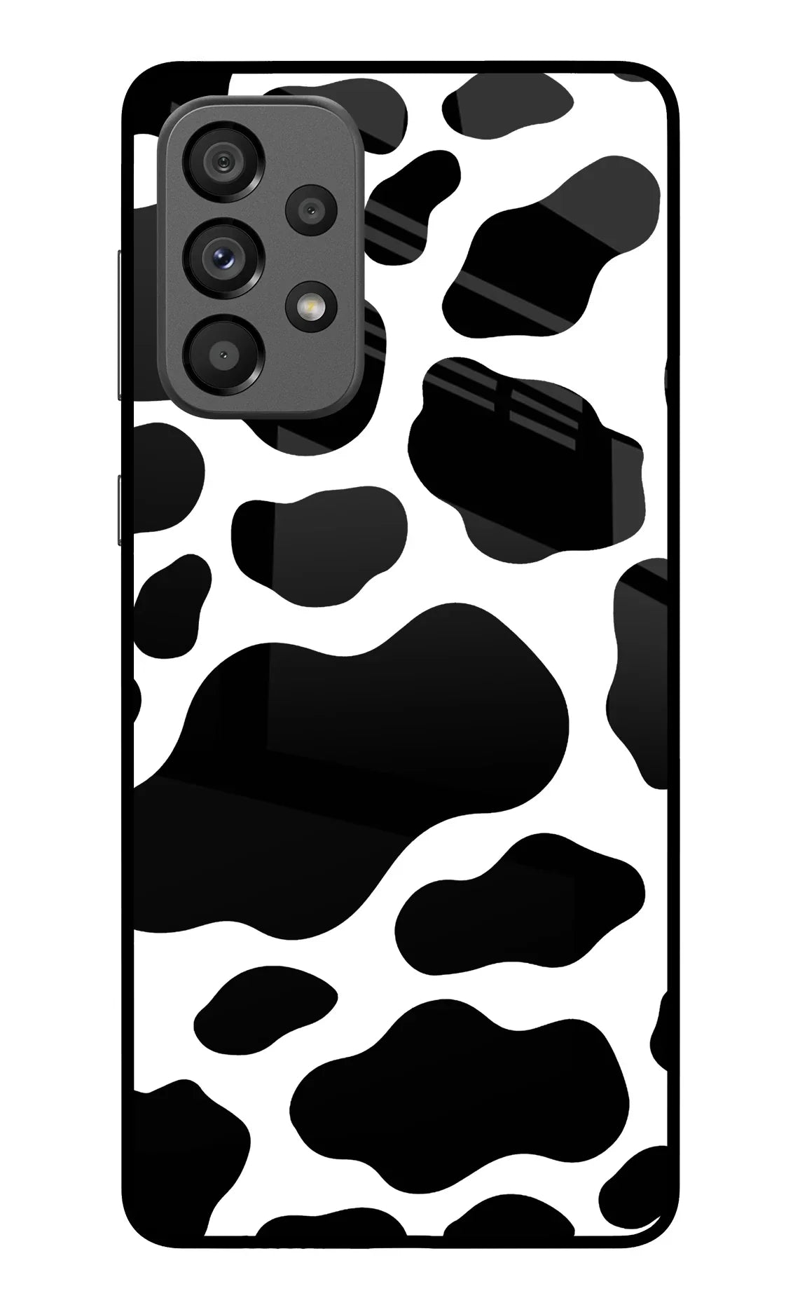 Cow Spots Samsung A73 5G Glass Case - Cow Spots Samsung A73 5G Glass Case Cow Spots Samsung A73 5G Glass Case