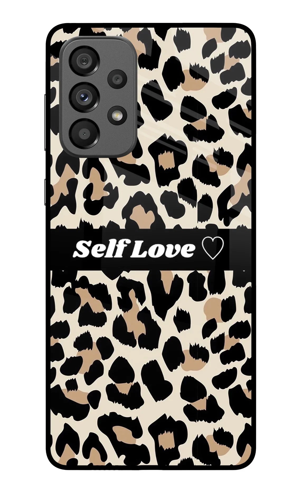 Leopard Print Self Love Samsung A73 5G Glass Case - Leopard Print Self Love Samsung A73 5G Glass Case Leopard Print Self Love Samsung A73 5G Glass Case