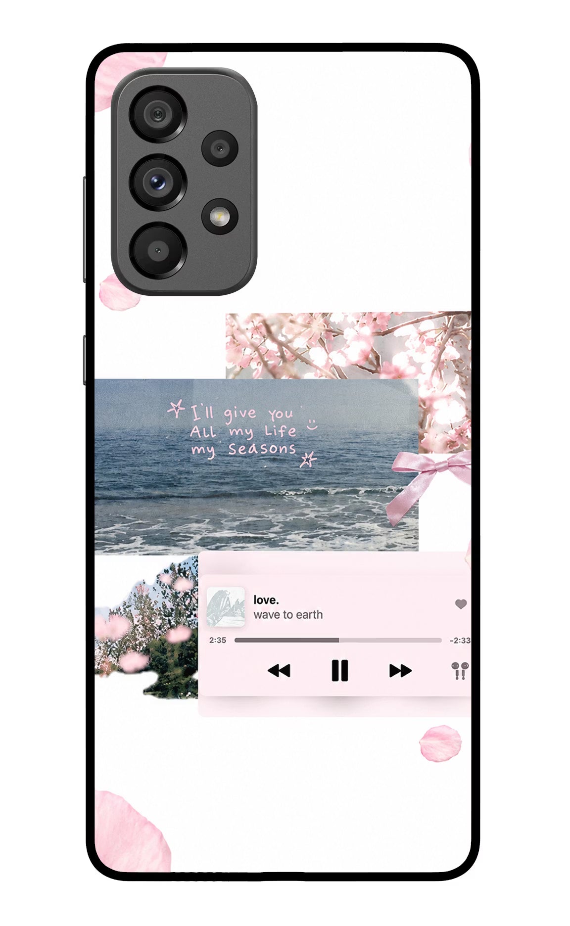 Wave to earth Samsung A73 5G Glass Case - Wave to earth Samsung A73 5G Glass Case Wave to earth Samsung A73 5G Glass Case