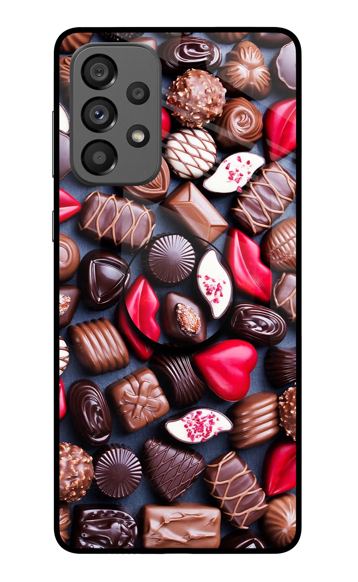 Chocolates Samsung A73 5G Glass Case - Chocolates Samsung A73 5G Glass Case Chocolates Samsung A73 5G Glass Case