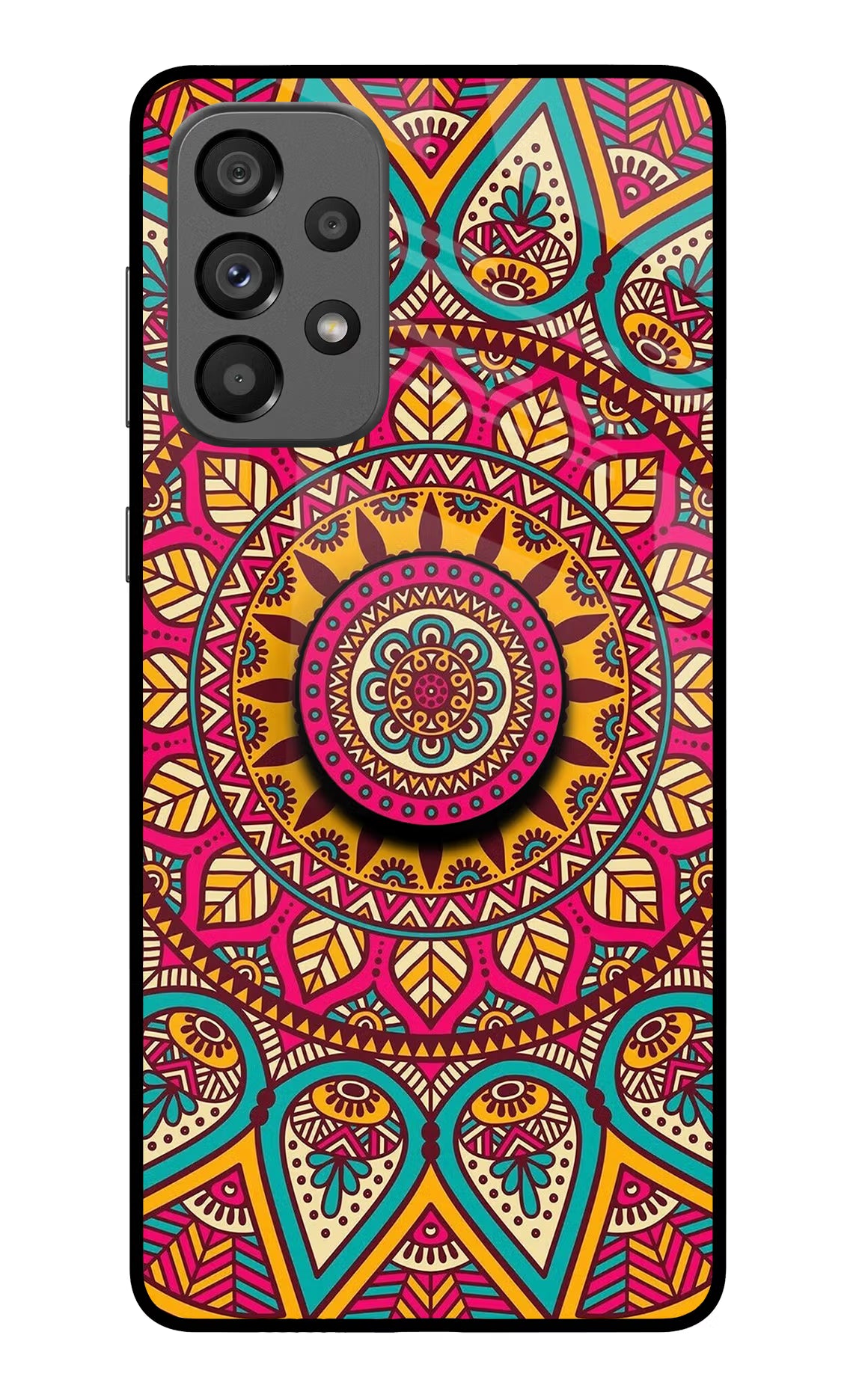 Mandala Samsung A73 5G Glass Case - Mandala Samsung A73 5G Glass Case Mandala Samsung A73 5G Glass Case