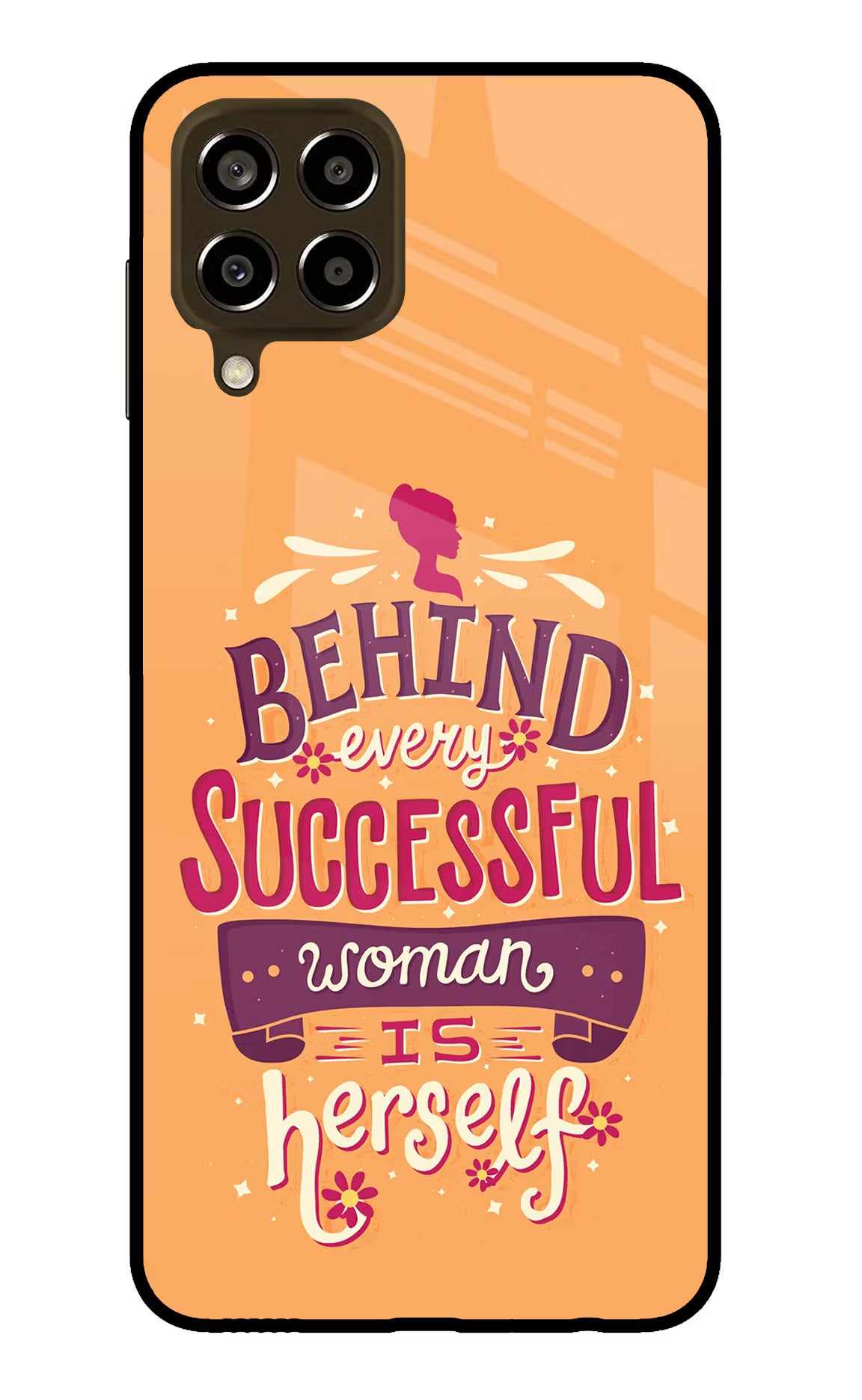Behind Every Successful Woman There Is Herself Samsung M33 5G Glass Case - Behind Every Successful Woman There Is Herself Samsung M33 5G Glass Case Behind Every Successful Woman There Is Herself Samsung M33 5G Glass Case