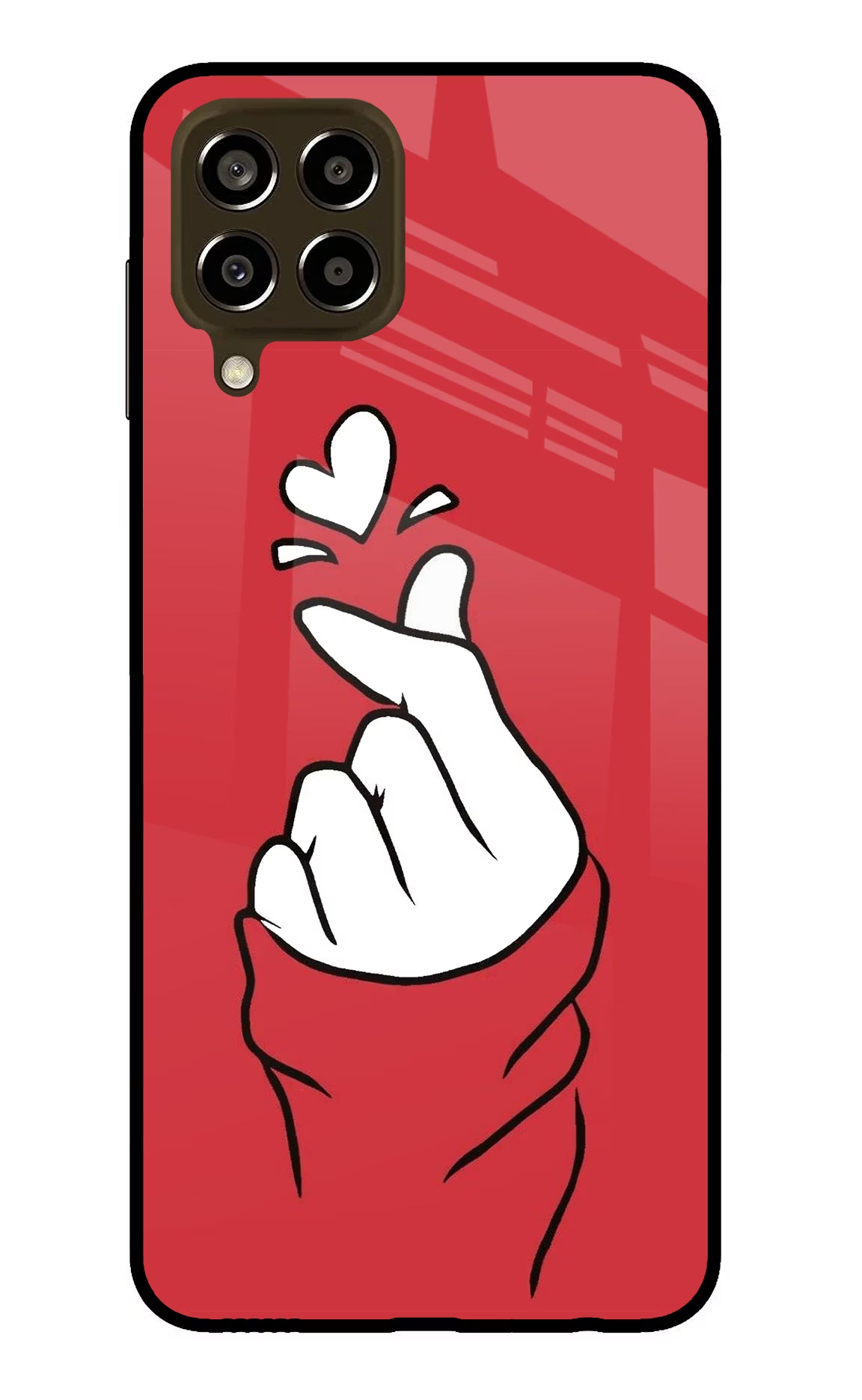 Korean Love Sign Samsung M33 5G Glass Case - Korean Love Sign Samsung M33 5G Glass Case Korean Love Sign Samsung M33 5G Glass Case