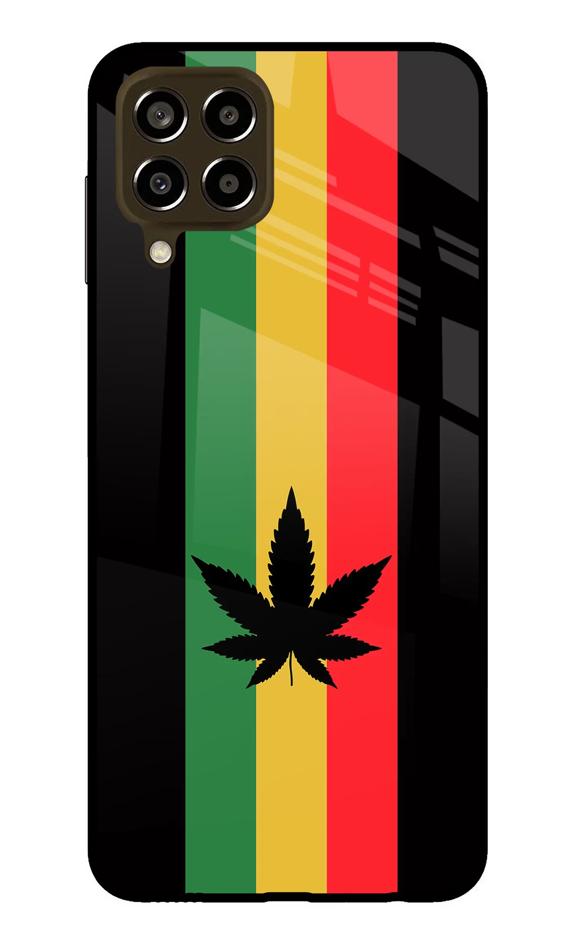 Weed Flag Samsung M33 5G Glass Case - Weed Flag Samsung M33 5G Glass Case Weed Flag Samsung M33 5G Glass Case