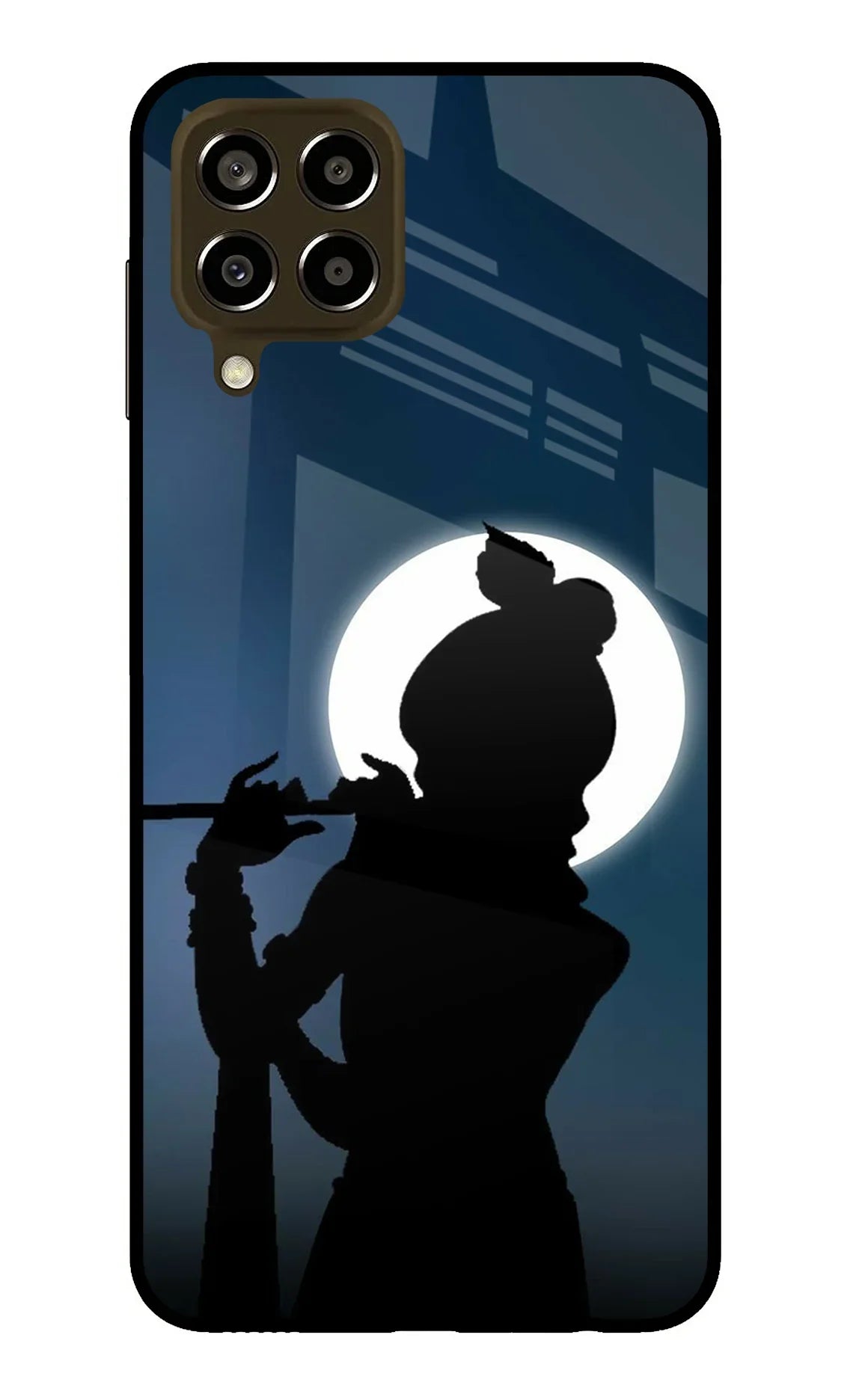 Shri Krishna Silhouette Samsung M33 5G Glass Case - Shri Krishna Silhouette Samsung M33 5G Glass Case Shri Krishna Silhouette Samsung M33 5G Glass Case