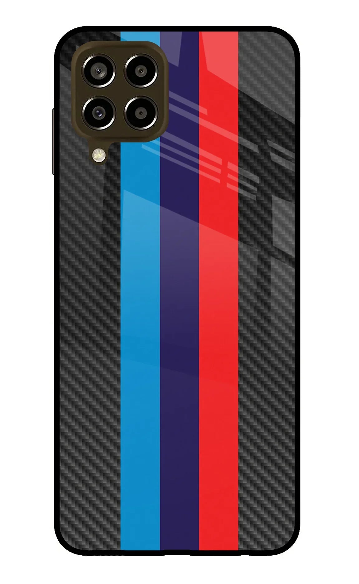 BMW Stripes Pattern Samsung M33 5G Glass Case - BMW Stripes Pattern Samsung M33 5G Glass Case BMW Stripes Pattern Samsung M33 5G Glass Case