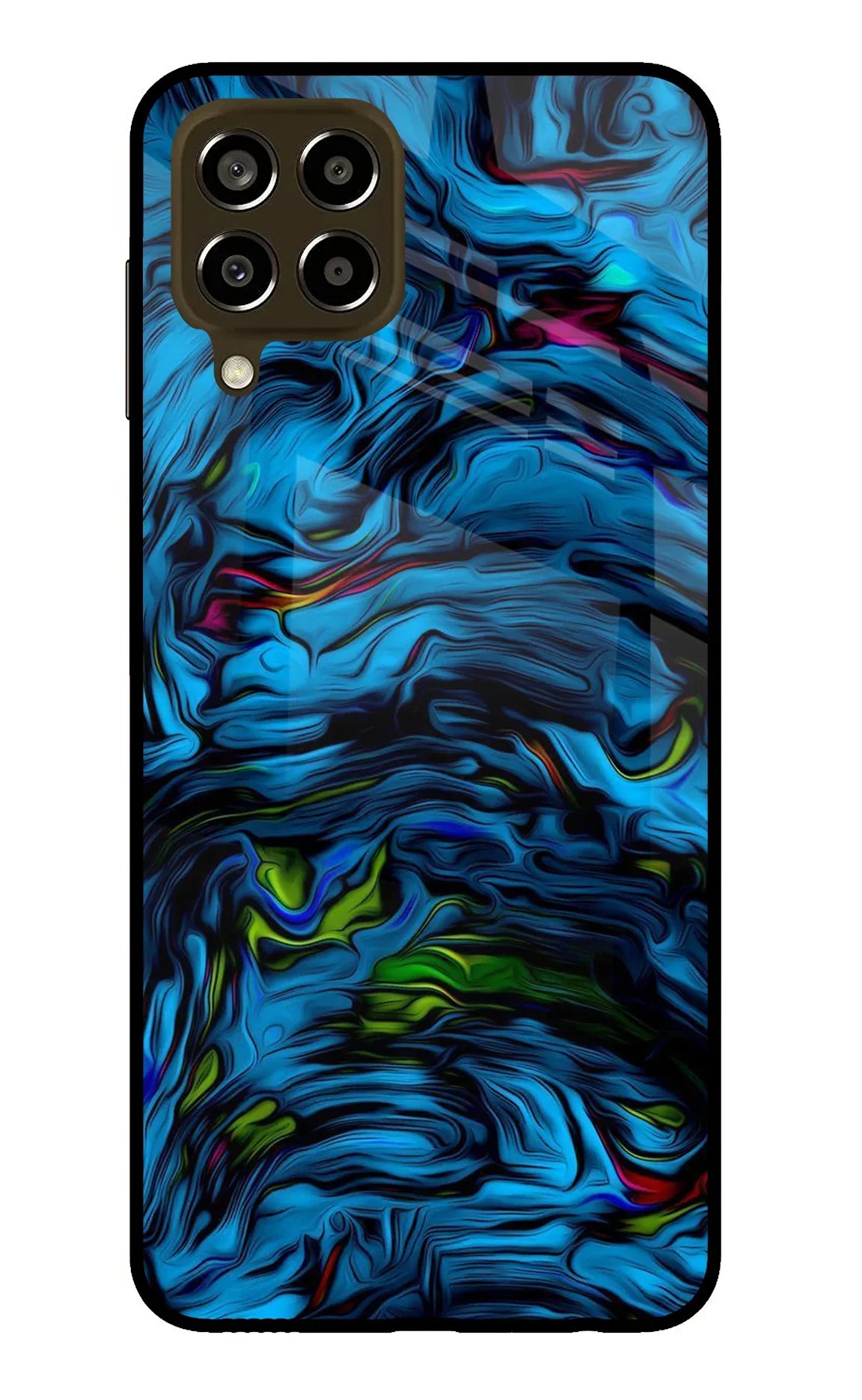 Dark Blue Abstract Samsung M33 5G Glass Case - Dark Blue Abstract Samsung M33 5G Glass Case Dark Blue Abstract Samsung M33 5G Glass Case