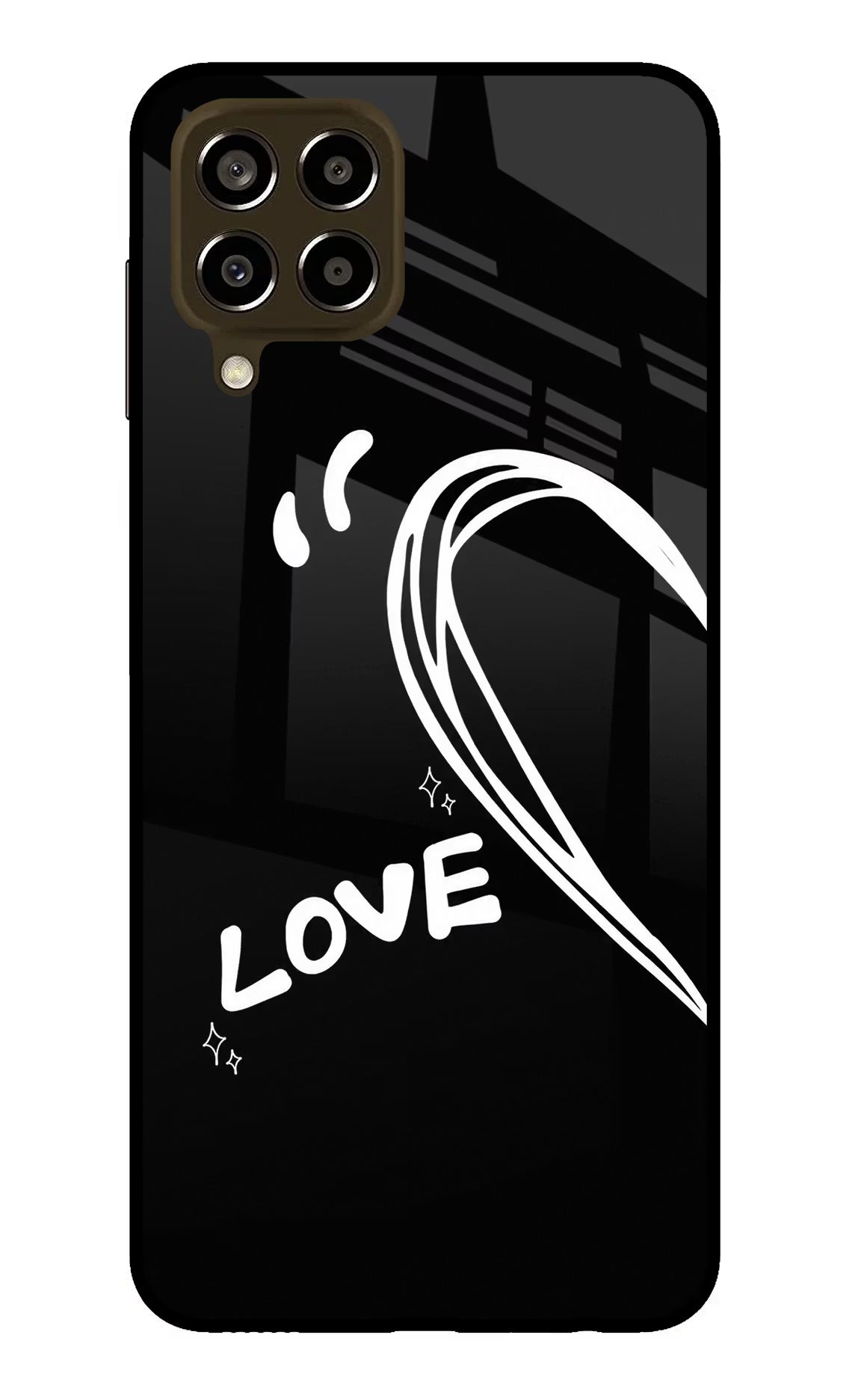 Love Line Samsung M33 5G Glass Case - Love Line Samsung M33 5G Glass Case Love Line Samsung M33 5G Glass Case
