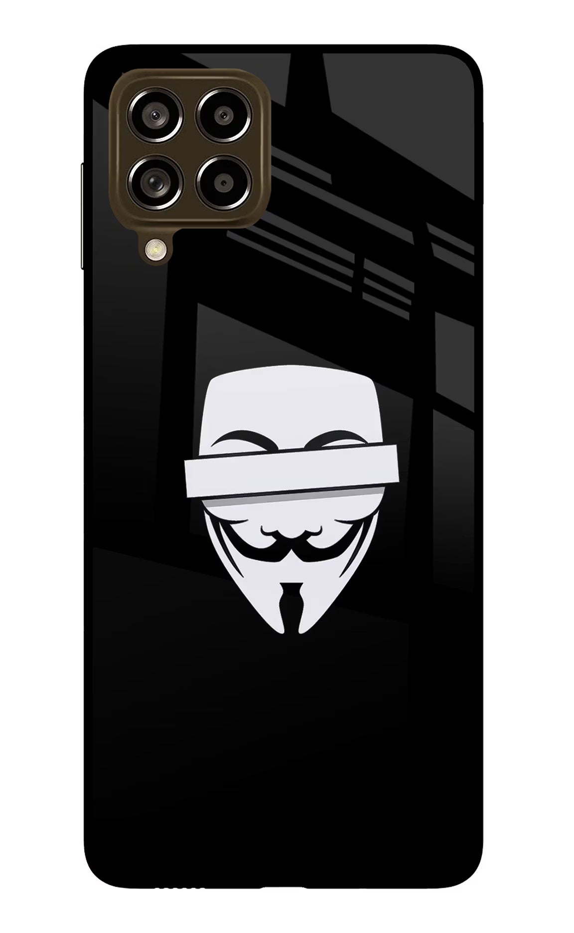 Anonymous Face Samsung M53 5G Glass Case - Anonymous Face Samsung M53 5G Glass Case Anonymous Face Samsung M53 5G Glass Case