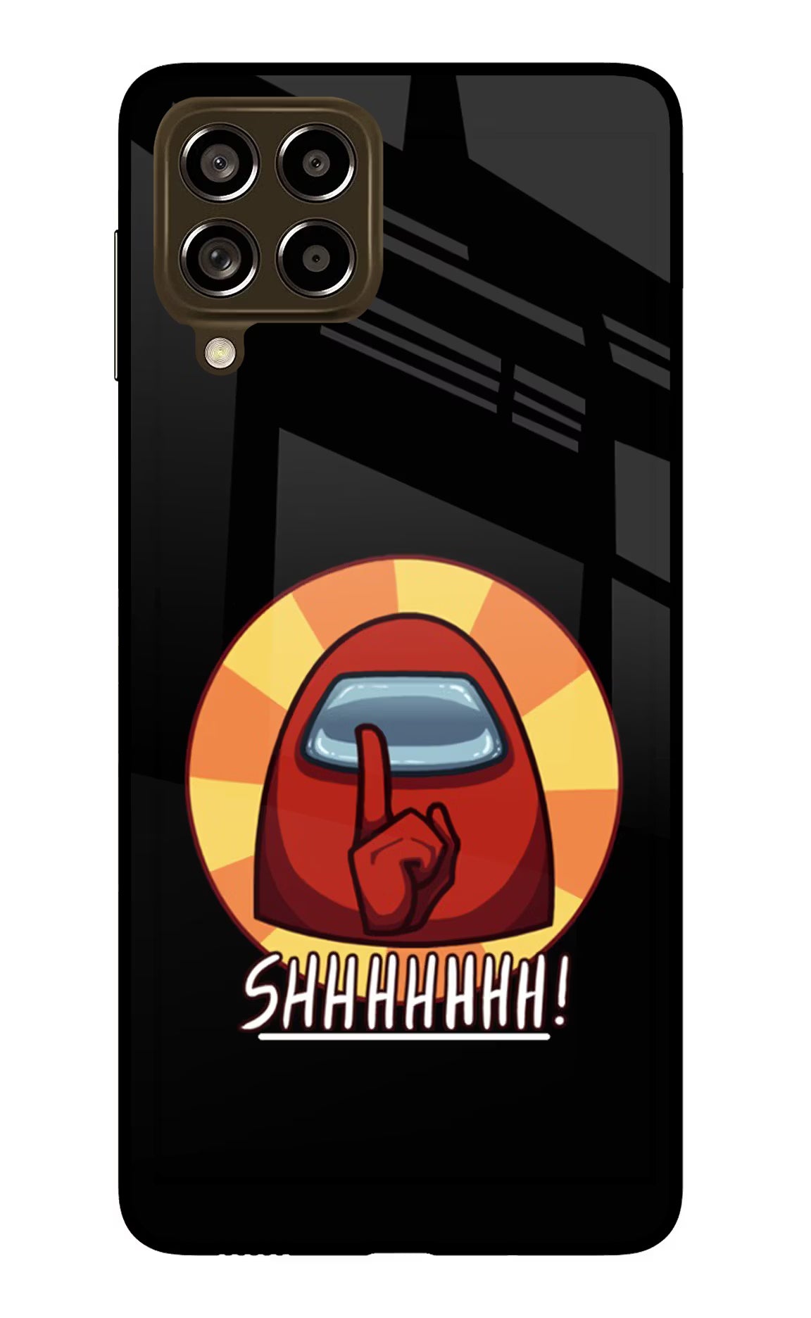 Among Us Shhh! Samsung M53 5G Glass Case - Among Us Shhh! Samsung M53 5G Glass Case Among Us Shhh! Samsung M53 5G Glass Case