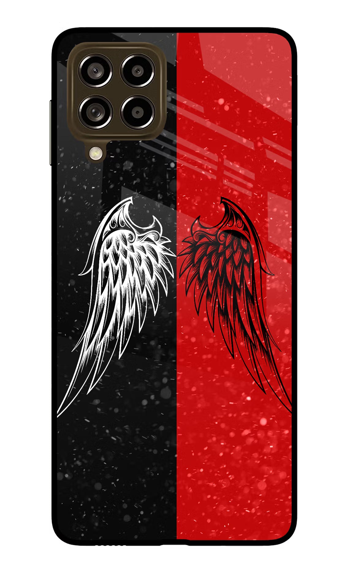 Wings Samsung M53 5G Glass Case - Wings Samsung M53 5G Glass Case Wings Samsung M53 5G Glass Case