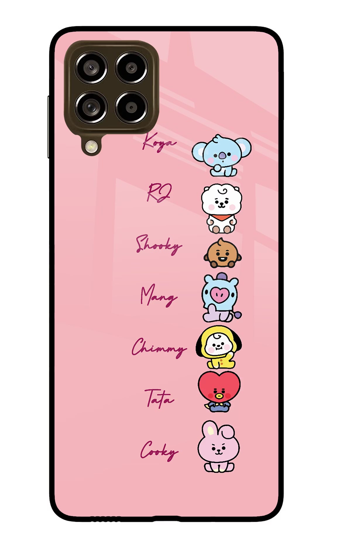 BTS names Samsung M53 5G Glass Case - BTS names Samsung M53 5G Glass Case BTS names Samsung M53 5G Glass Case